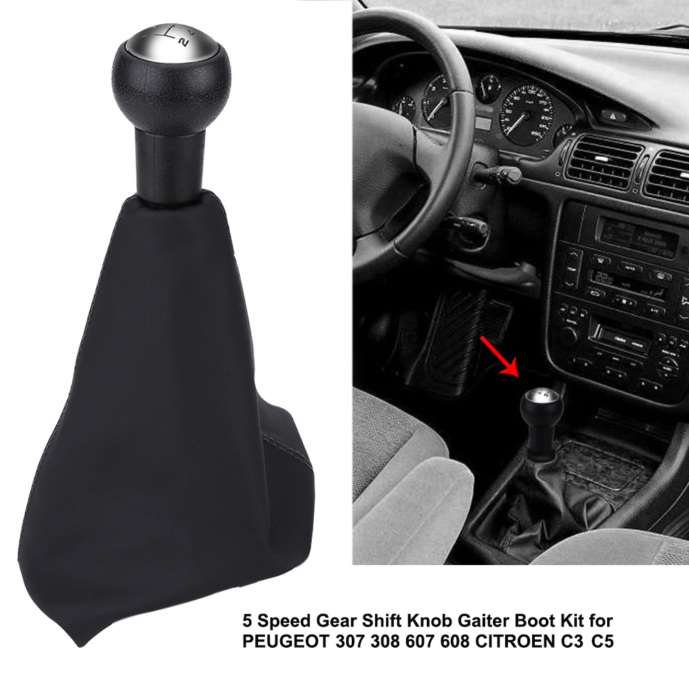 5-gang-schalthebel + Schaltmanschette Für Peugeot 307 308 607 608 Citroen C3 C5