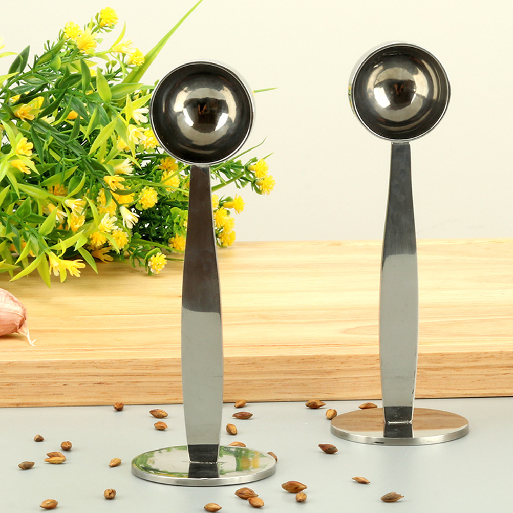 2-in-1 Teelöffel: Espresso-messlöffel Und -stampfer, Multifunktionaler Messlöffel.
