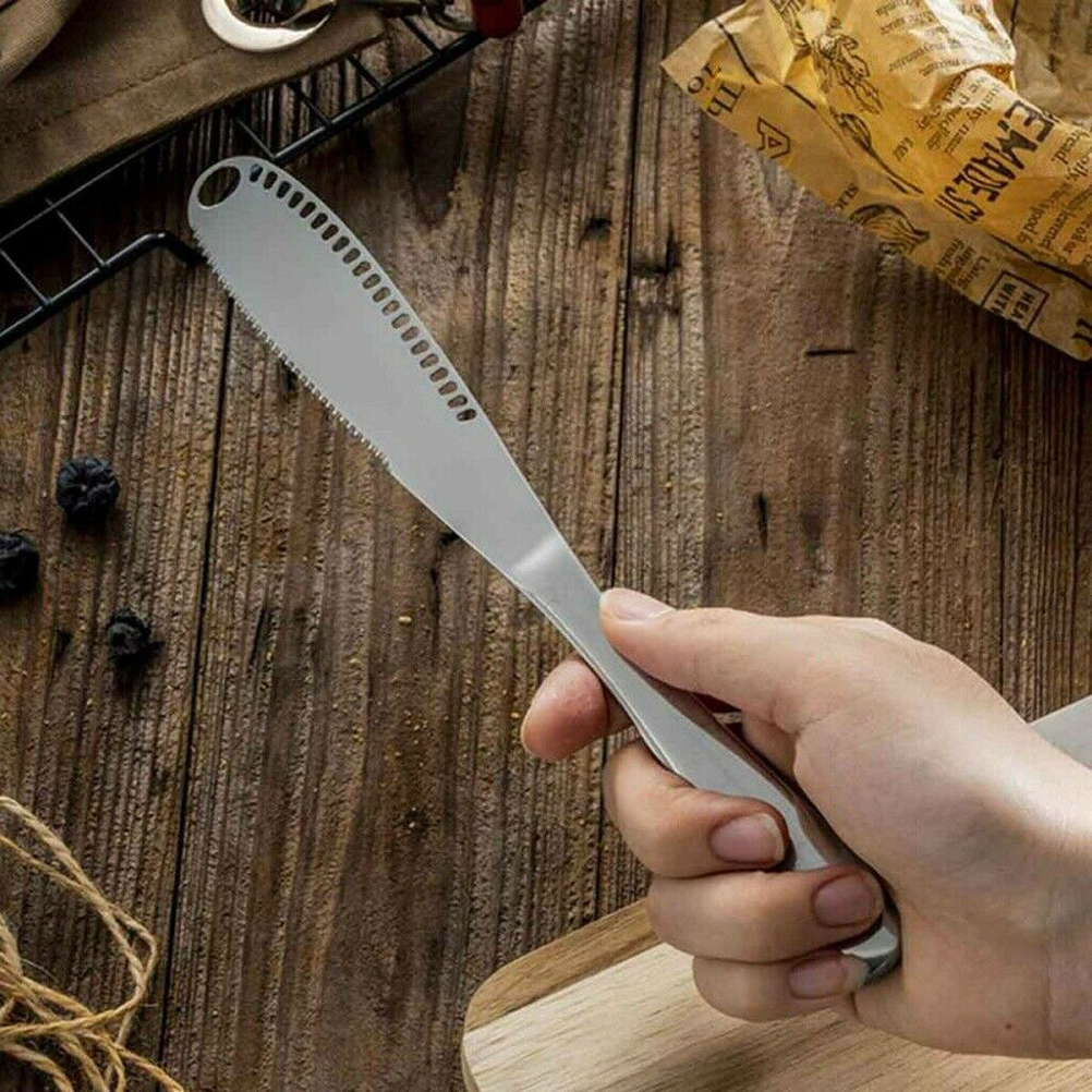 Buttermesser Aus Edelstahl, Sahnestreicher, Küchenutensil Für Brot Und Marmelade, Scharfes Besteck