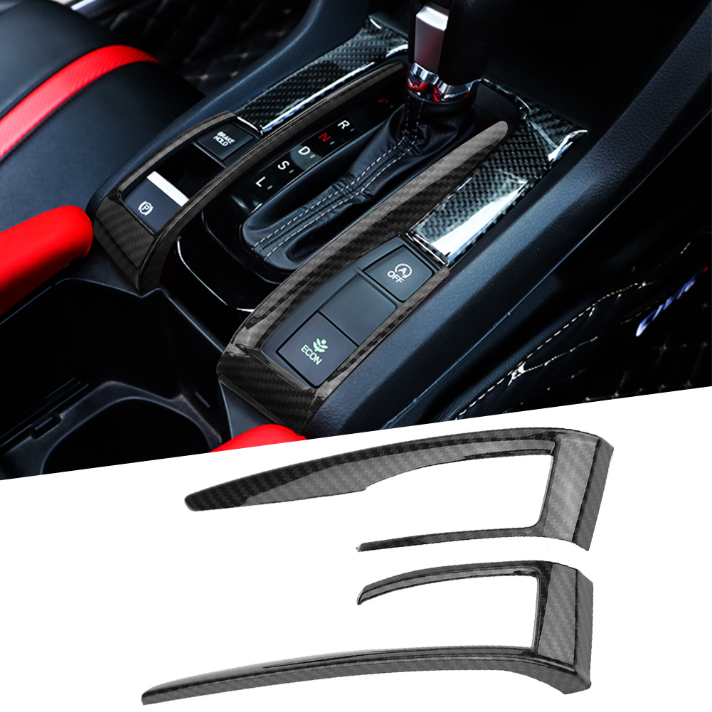 Abdeckung Aus Kohlefaser Für Die Mittelkonsole Des Schalthebels Des Honda Civic Der 10. Generation (2016–2018).