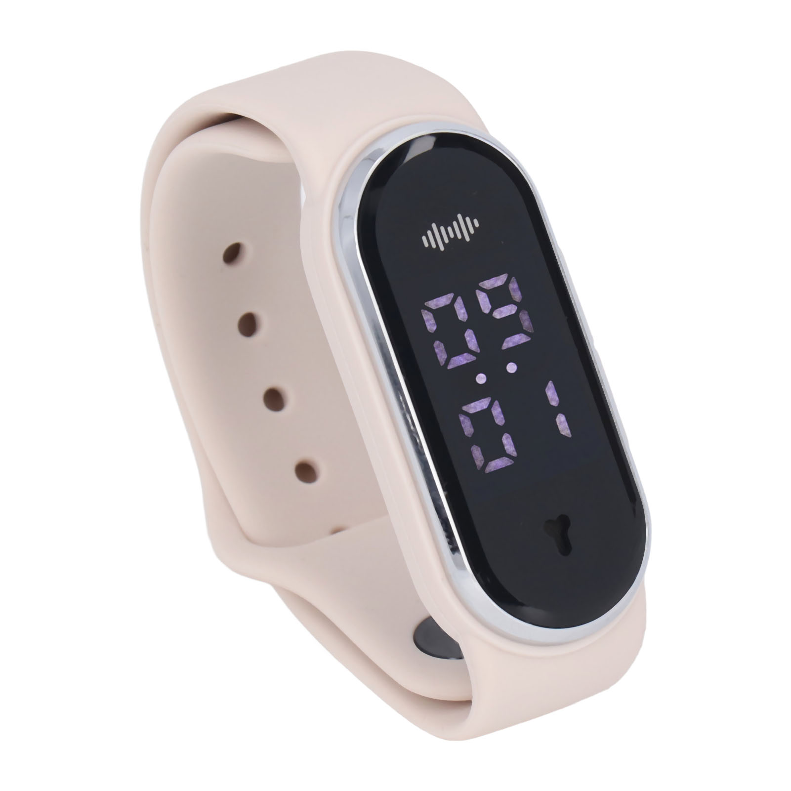 Mückenschutzarmband Für Den Außenbereich, Biomimetischer Ultraschall-mückenschutz Für Schwangere Und Kinder, Mit Uhr, Usb-aufladbar (integrierter Akku Enthalten), Standardversion M21, Weiß