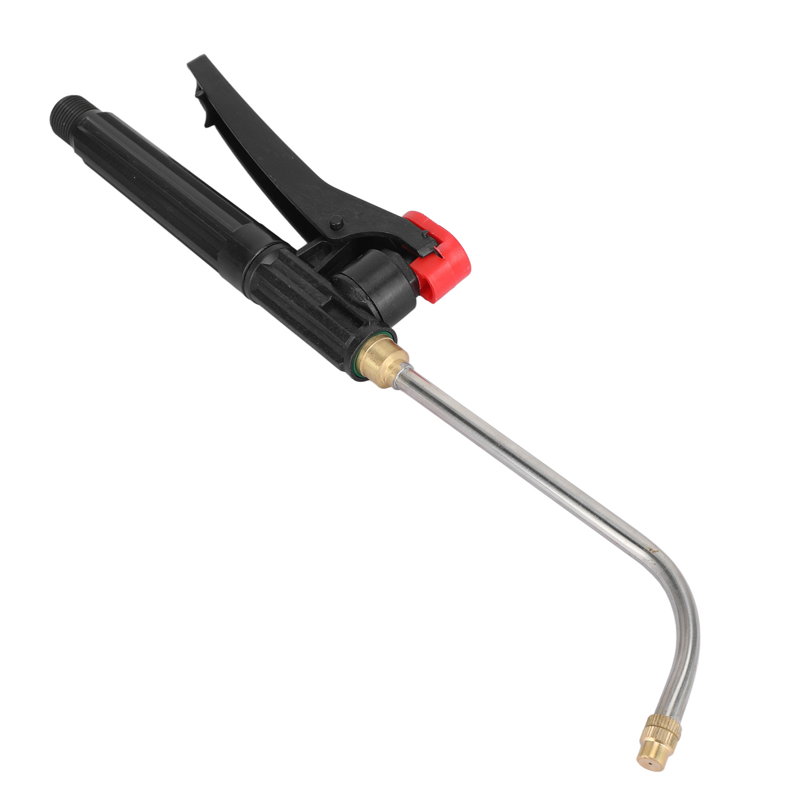 Gebogene Düse Mit G3/8-außengewinde Für Landwirtschaftliche Sprühgeräte, Einstellbare Feinzerstäubung Aus Kupfer, Düse Zum Besprühen Von Weintrauben, 18 Cm Langer Edelstahlgriff Inklusive.