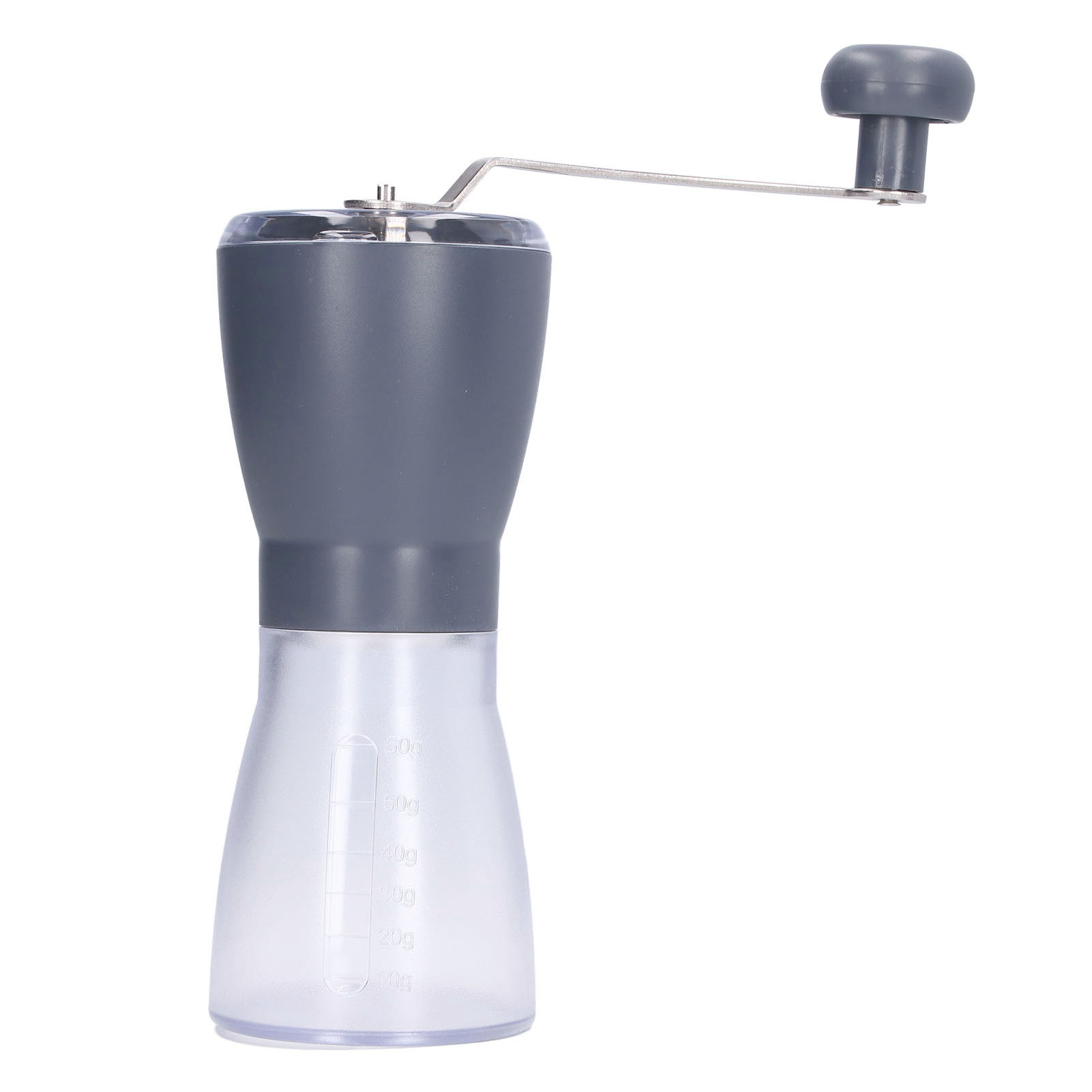 Graue Manuelle Kaffeemühle, Waschbare Bohnenmühle, Espresso-zubehör Für Italienischen Kaffee