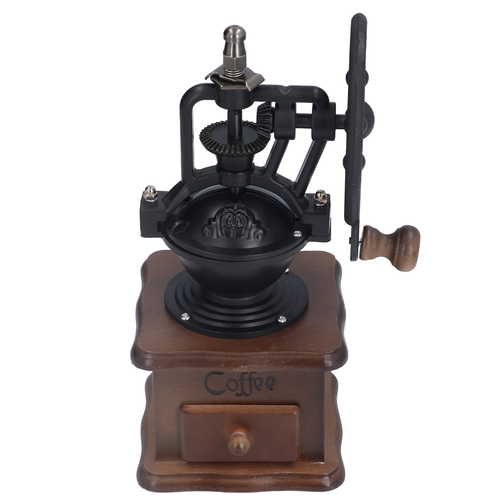 Retro-handkaffeemühle Mit Großem Mahlwerk, Handbetriebene Kaffeebohnenmühle, Filterkaffeemaschine, Kaffeebohnenmahlwerk