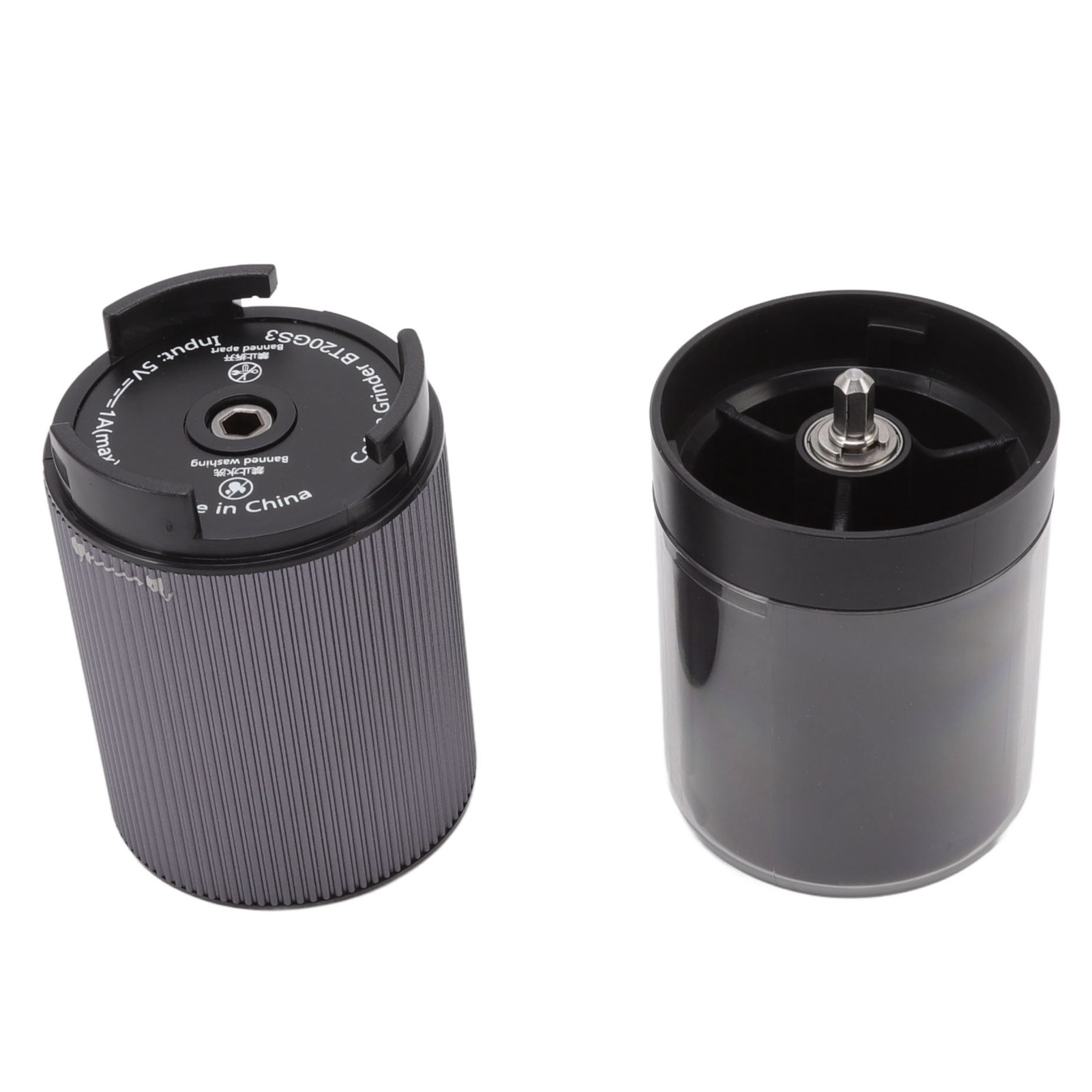 Schwarze, Per Usb Aufladbare, Tragbare Elektrische Kaffeemühle, Automatische Kaffeebohnenmühle, Kleines Haushaltsgerät