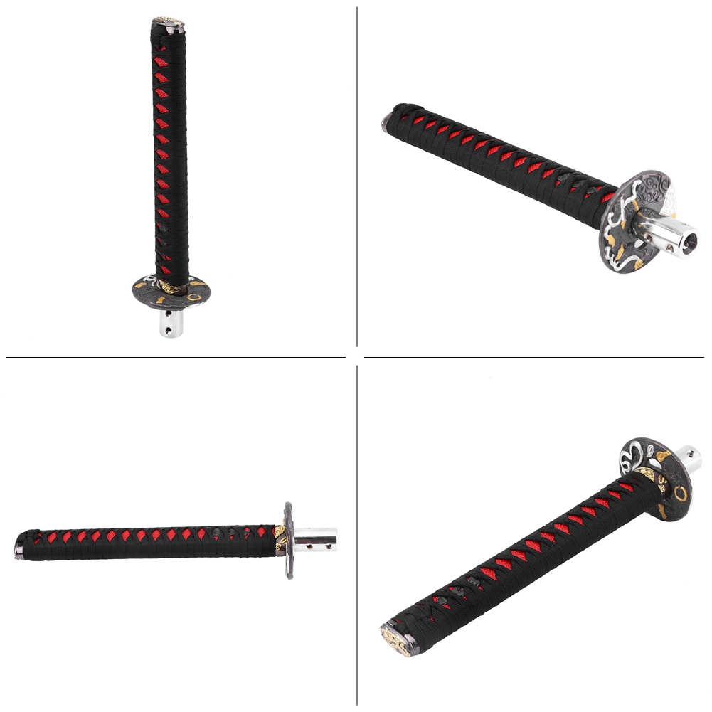 Universeller Japanischer Schwert-schalthebel, Schwarz Und Rot, Mit 4 Adaptern