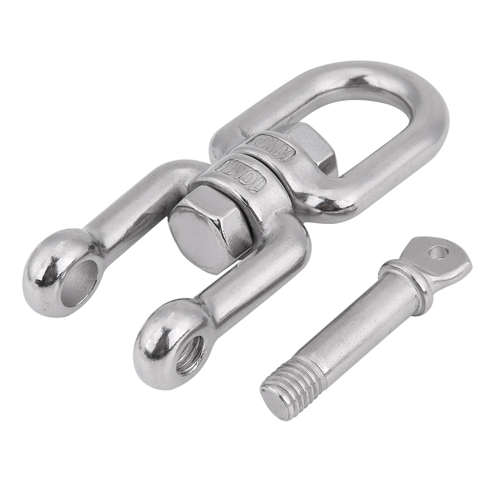 Robustes Set Aus Edelstahl 304, 10-mm-drehring-karabiner