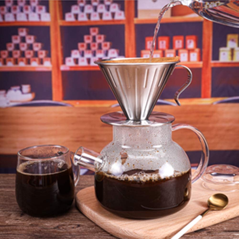Kaffeefilter Aus Edelstahl 304, Tropftrichter Für Kanne (große Größe)
