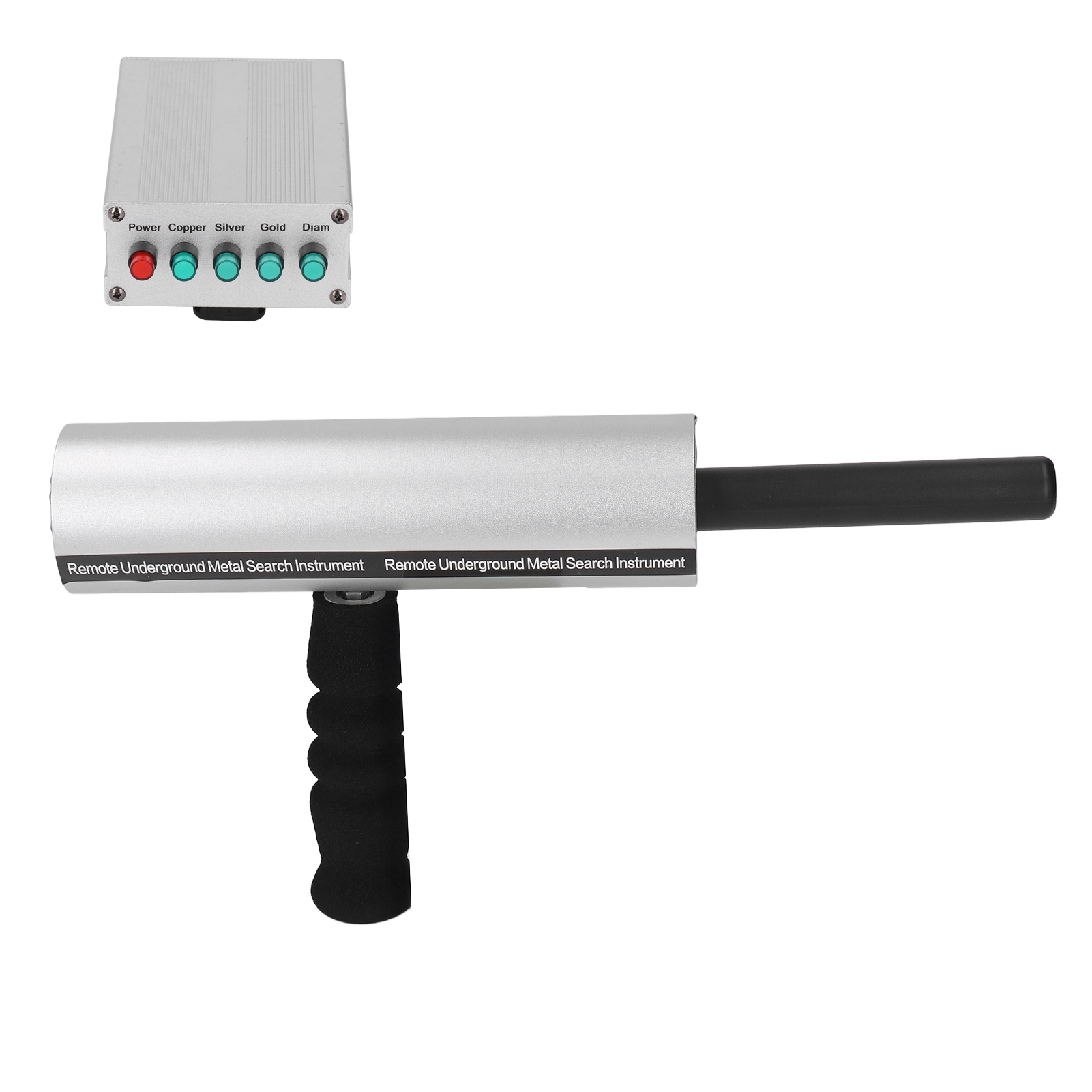 Metalldetektor Für Aluminium Und Silber, 14 M Suchtiefe, 800 M Reichweite, Tragbar, Wiederaufladbar, Gold- Und Silbersuche, 100–240 V Eu-stecker