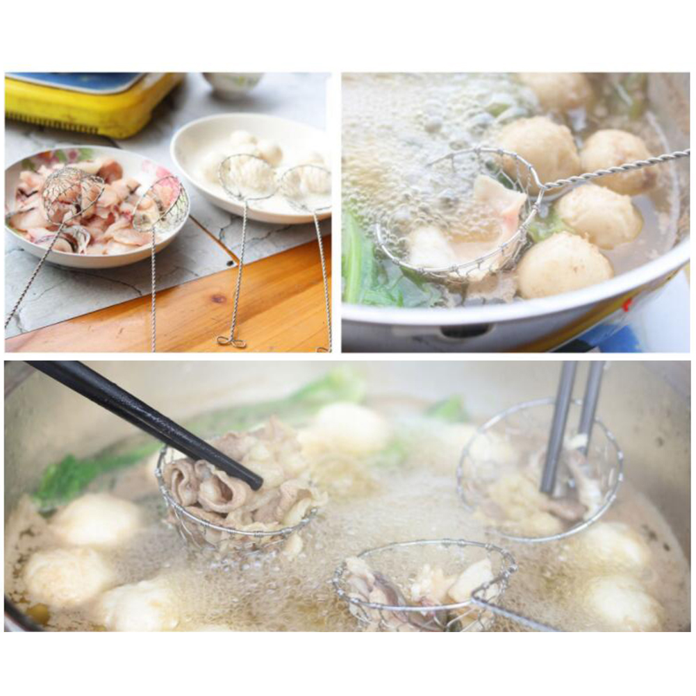 Fonduesieb Aus Edelstahl Mit Langem Griff, Küchensieb Für Käse