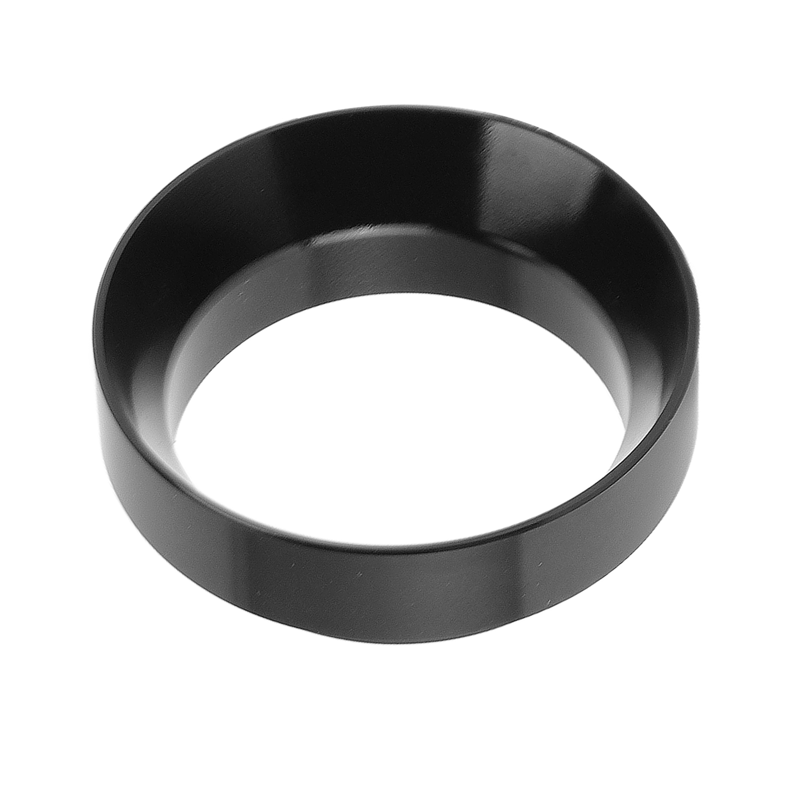 Dosiertrichter Aus Aluminiumlegierung (51 Mm), Mit Anti-flying-pulver, Universeller Magnetischer Dosierring Für Kaffee Zu Hause Oder Im Café, Schwarz