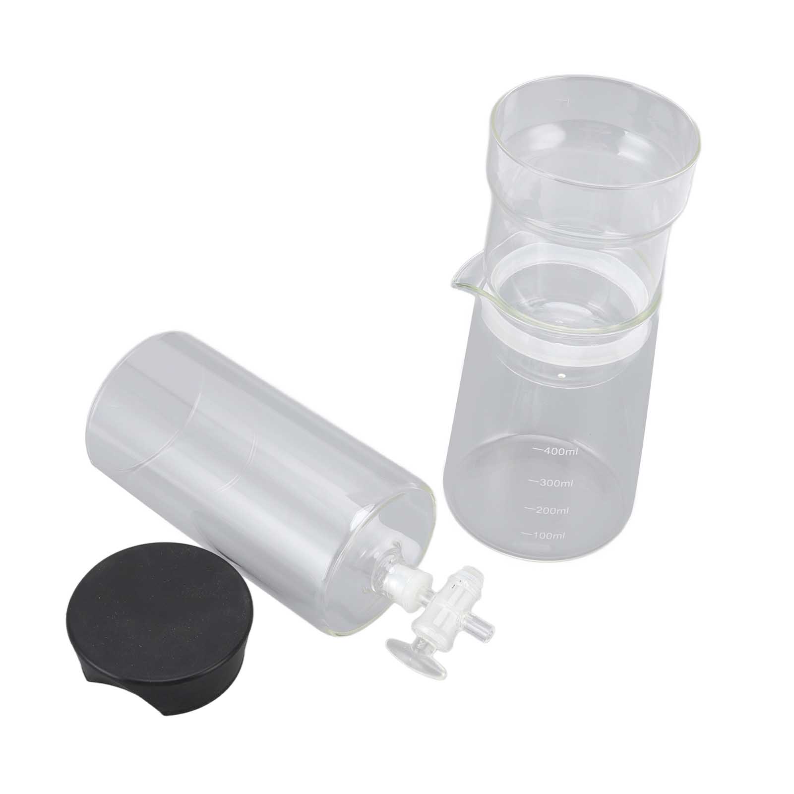 Wiederverwendbare 400-ml-kaltbrüh-kaffeemaschine, Abnehmbare Tropf-kaltbrühmaschine, Eiskaffeekanne.
