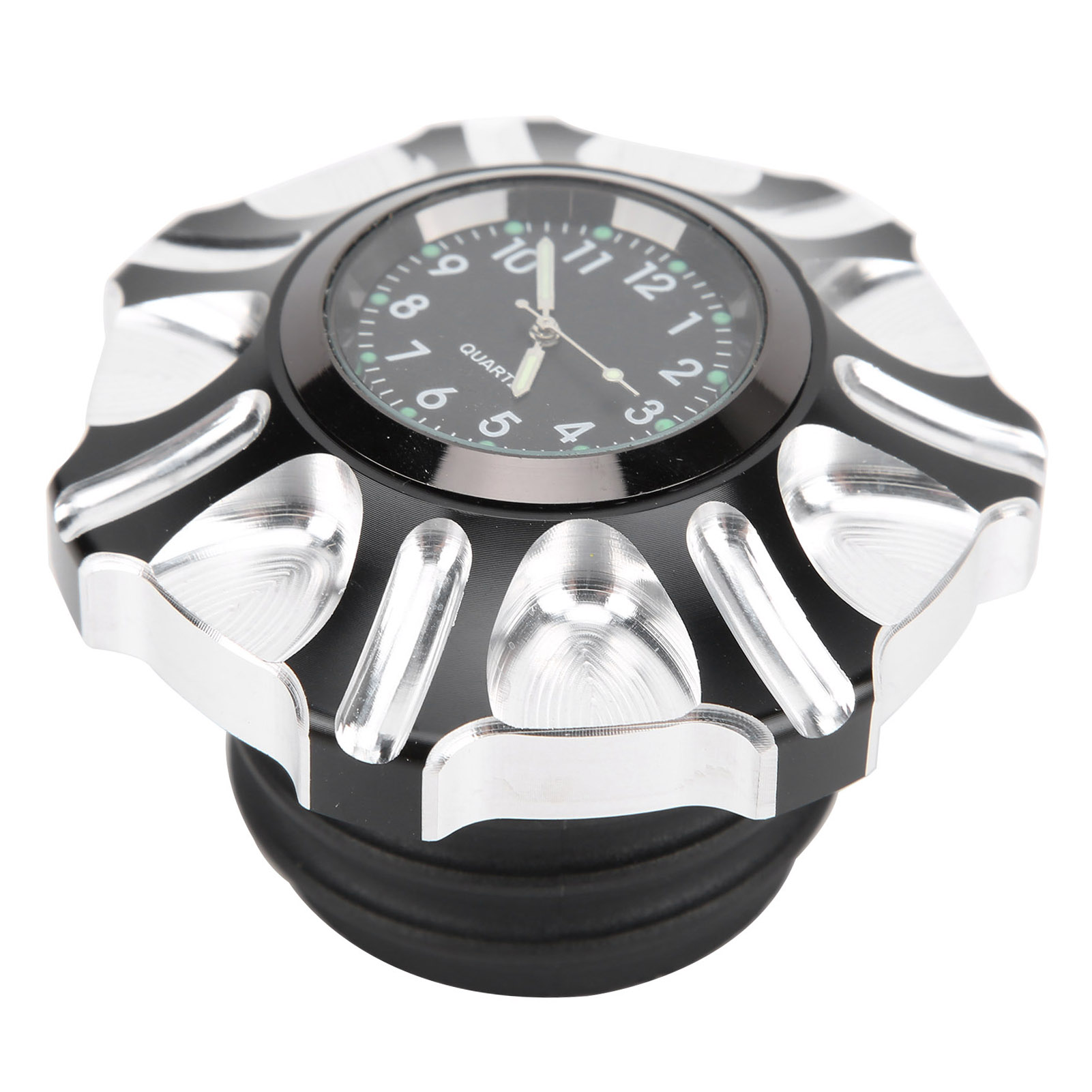 Motorrad-tankdeckel Mit Uhr, Ersatzteil Für Defender Fxdp 2001–2004, Silber