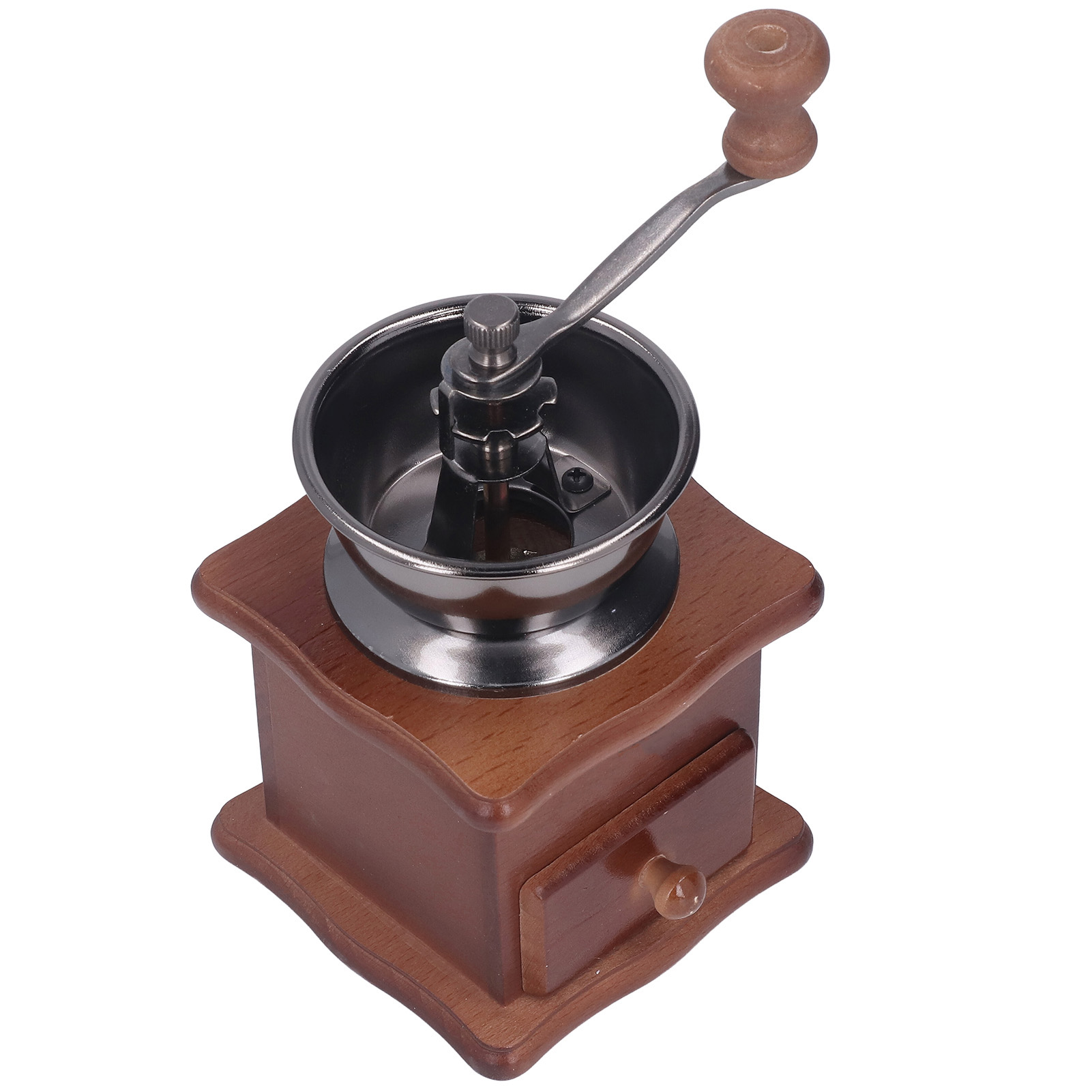 Manuelle Kaffeemühle Im Retro-stil Aus Buchenholz Mit Rostfreiem Edelstahlkern Klassische Kaffeemühle Aus Holz