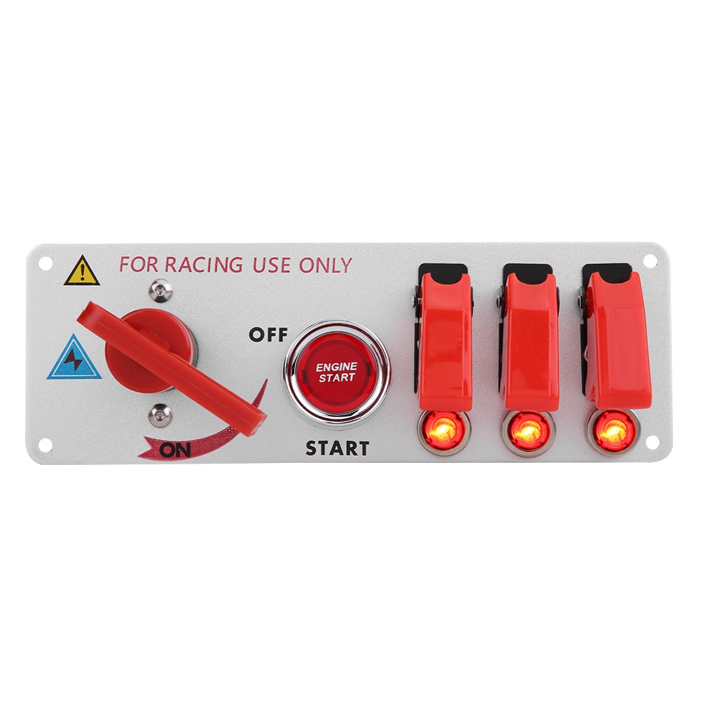 12v Rennwagen Starterpanel Zündschalter Druckknopf Led-wippschalter