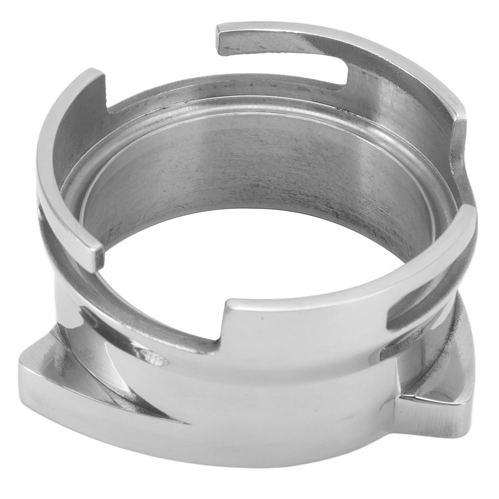 54-mm-kaffeedosiertrichter Aus Edelstahl, Stabiles Verbindungsstück Für Einfache Montage, Drehbarer Kaffeetrichter