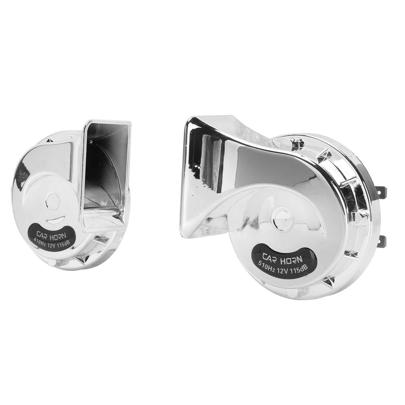 Universelle 12v Silber 510hz 115db Silberne Hörner Für Lkws, Wohnmobile, Motorräder, Utvs, Atvs