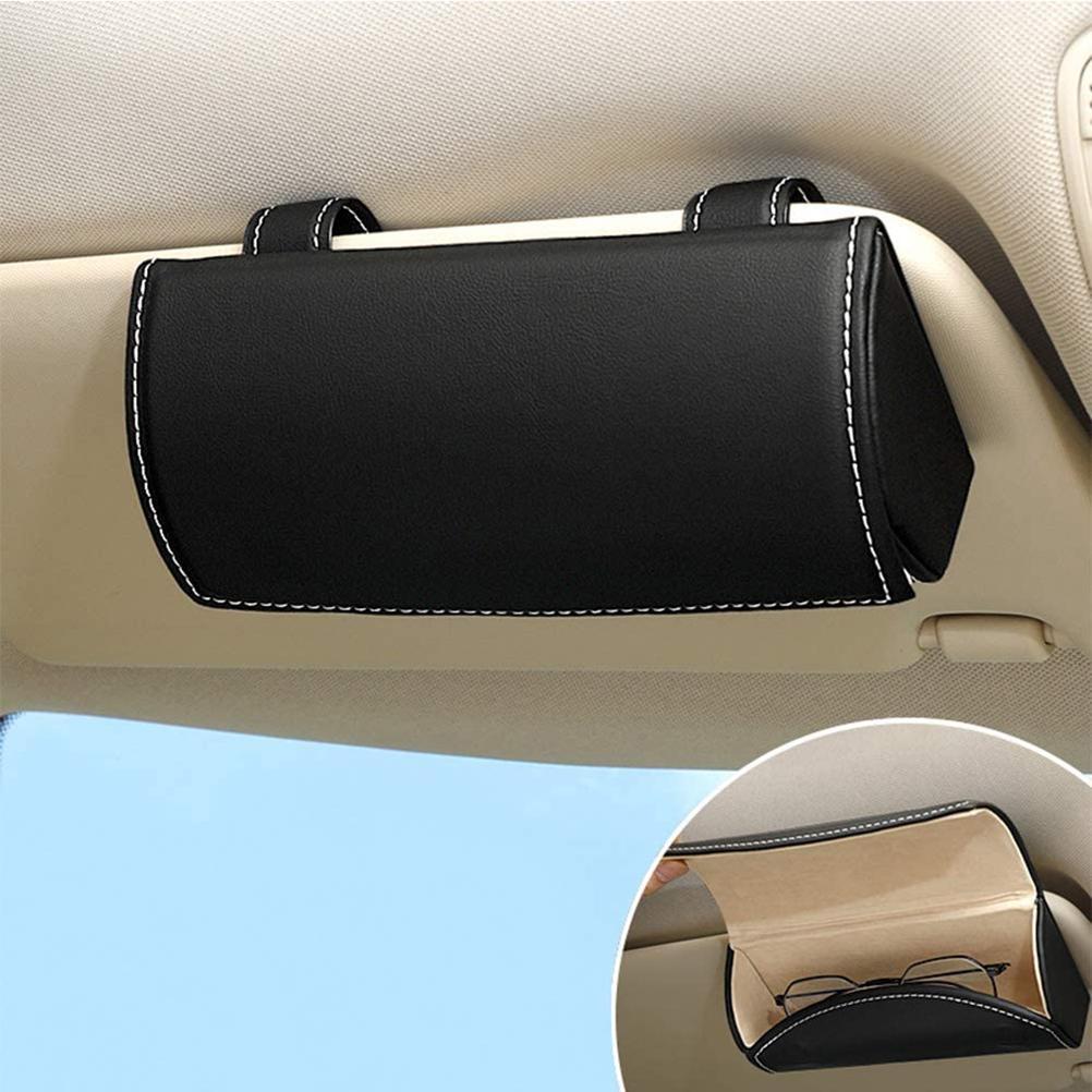 Sonnenbrillenhalter Für Die Sonnenblende Im Auto, Brillen-organizer-box, Zubehör Für Die Sonnenblende, Brillenetui Für Damen Und Herren, Schwarz, Einheitsgröße