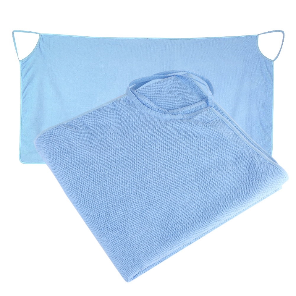 Schulterträger, Tragbarer Rock, Kleid, Badetuch, Strandkleid, Spa, Blau