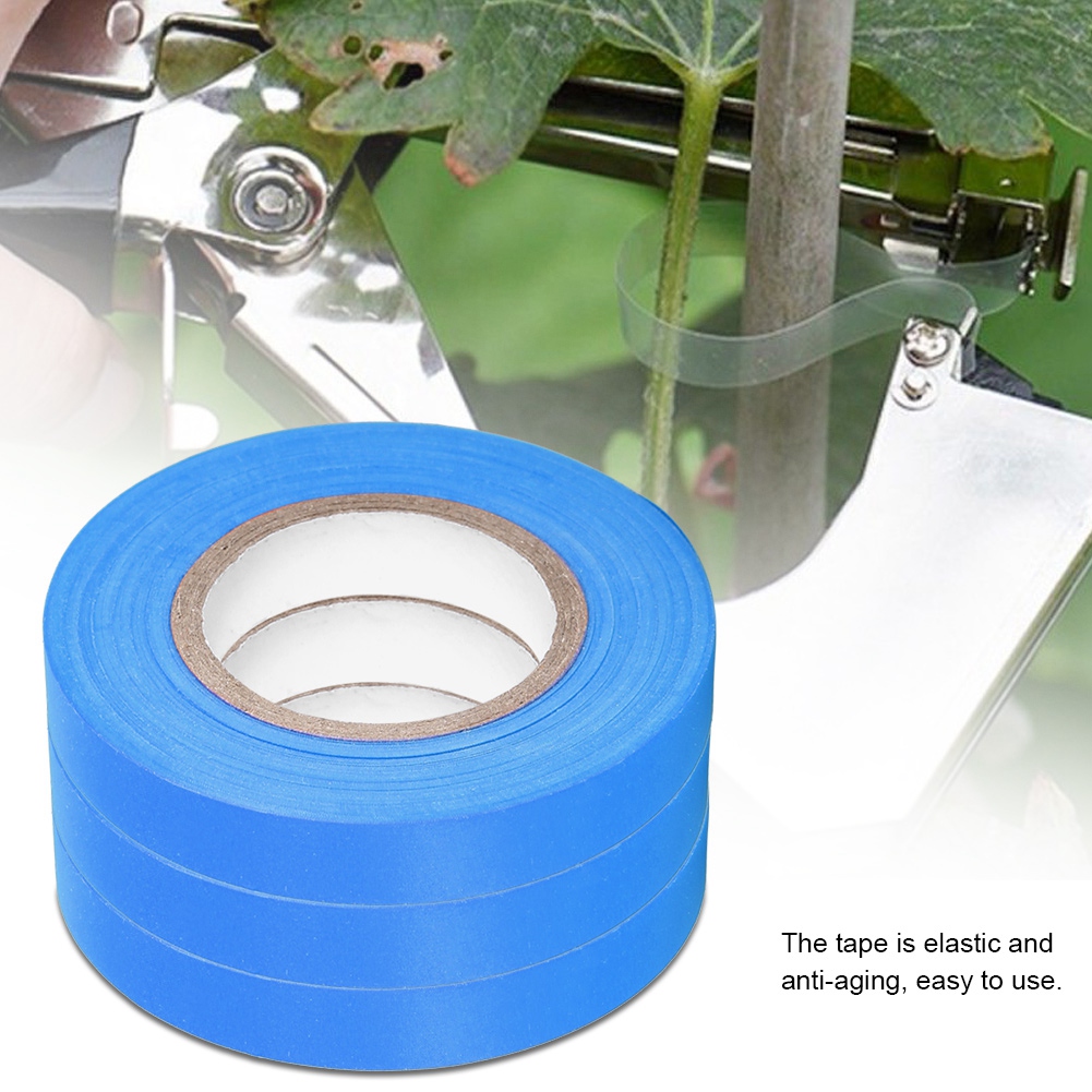 20-teiliges Set Elastisches Anti-aging-gartenband Für Weinreben, Tomaten Und Gurken (blau)