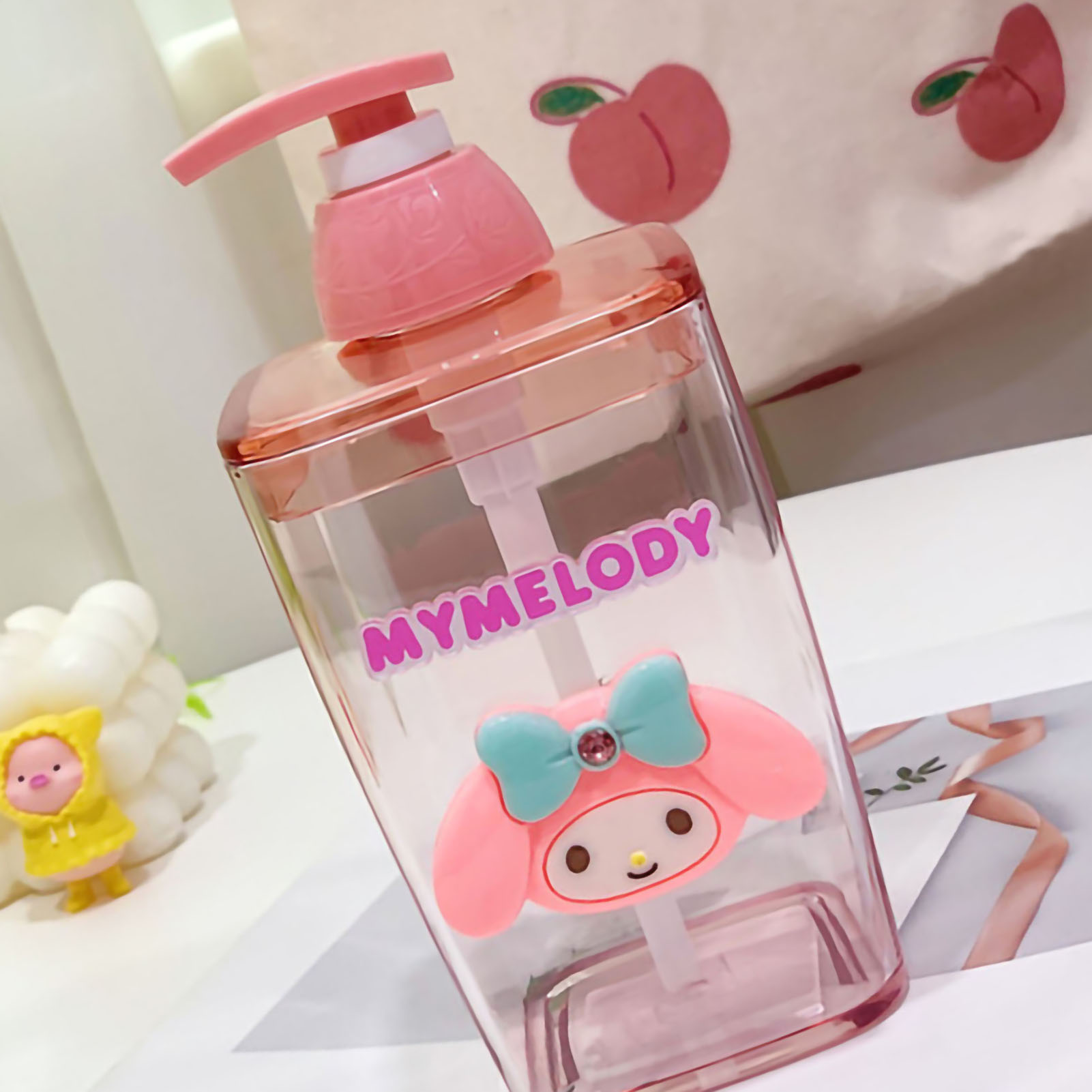 Niedliche, Transparente Spenderflasche Für Spülmittel, Shampoo, Duschgel, Lotion, Pumpspender, 300 Ml, Blau