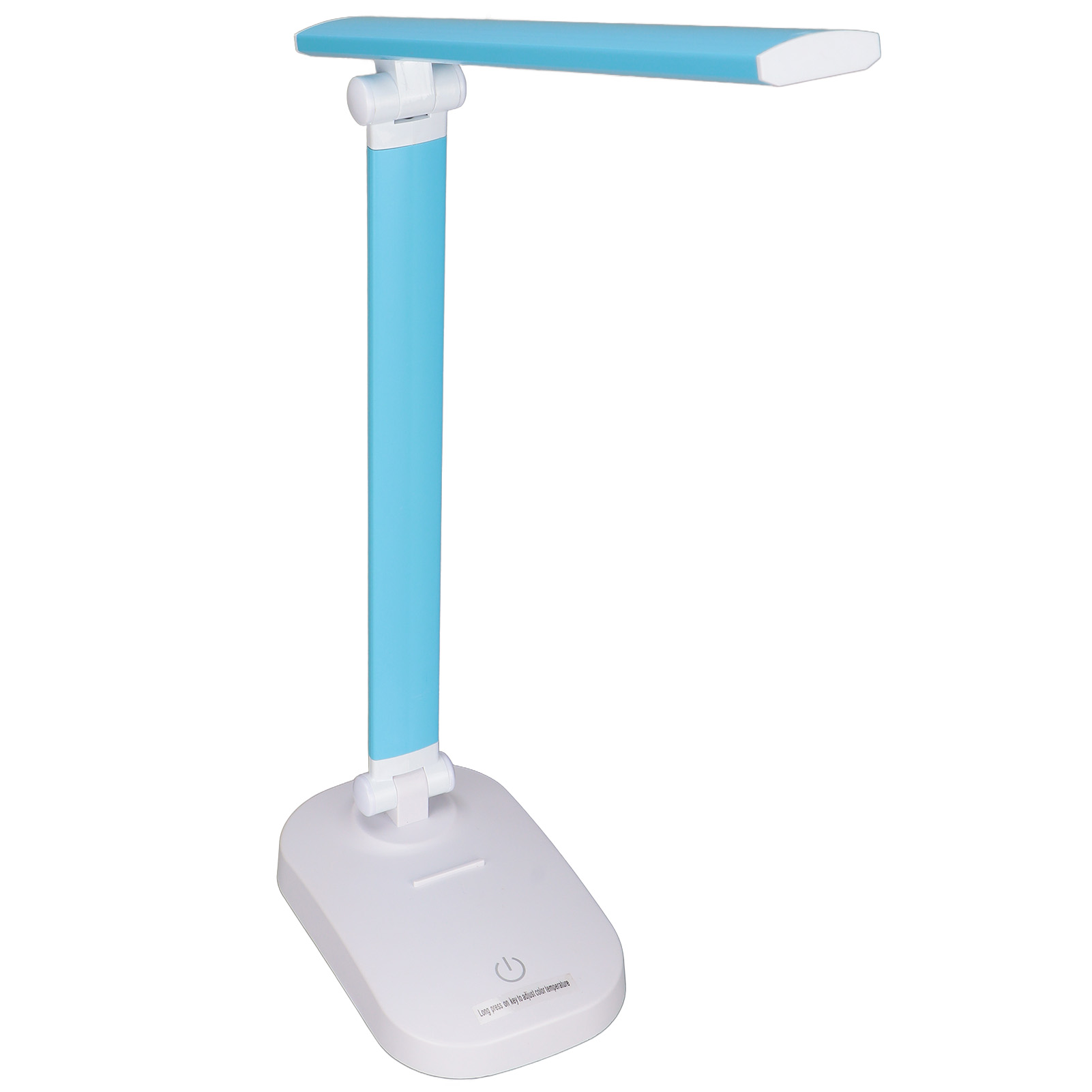 Wiederaufladbare Led-schreibtischlampe Über Usb, Augenschutz, 3 Beleuchtungsmodi + Farbanpassung, Eingebauter 2000-mah-akku, Nachttischlampe Für Schlafzimmer, Studentenwohnheim, Blau.