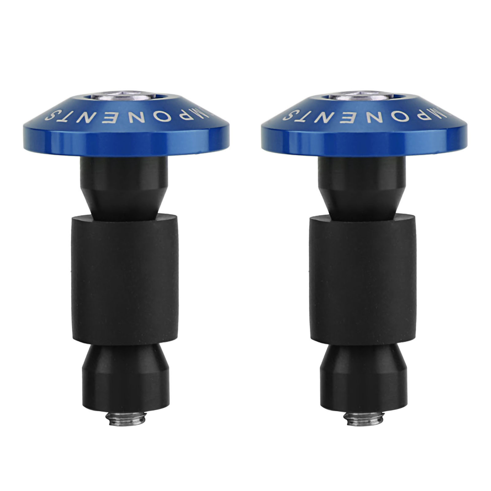 22 Mm (7/8 Zoll) Motorradlenkergriffe, Blaue Schutzkappen Für Atv-offroad-rennen