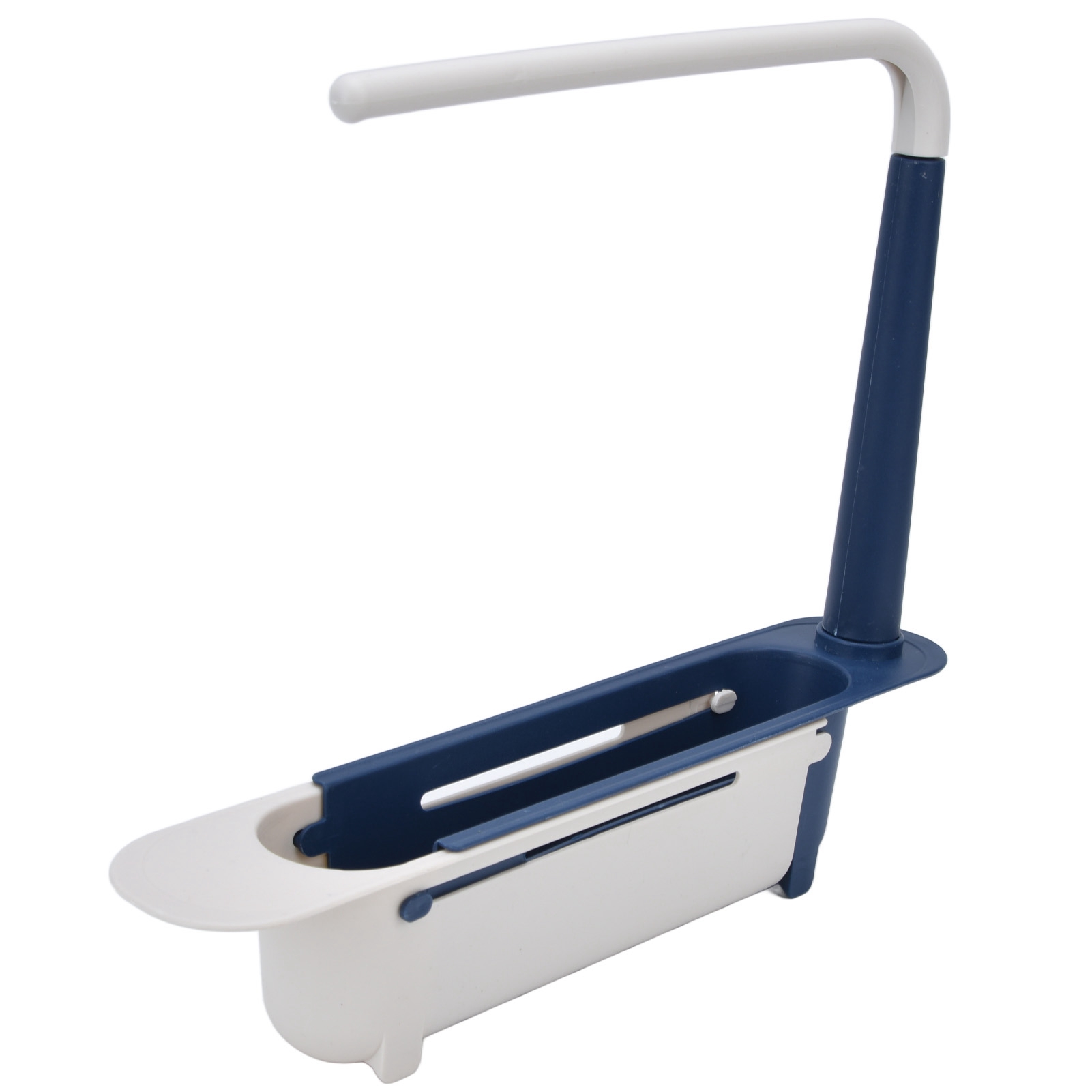 Ausziehbare Spülbeckenablage, Abtropfkorb, Handtuchhalter, Ausziehbarer Stauraum Mit Haken, Küche, Blau (farbe Zufällig)