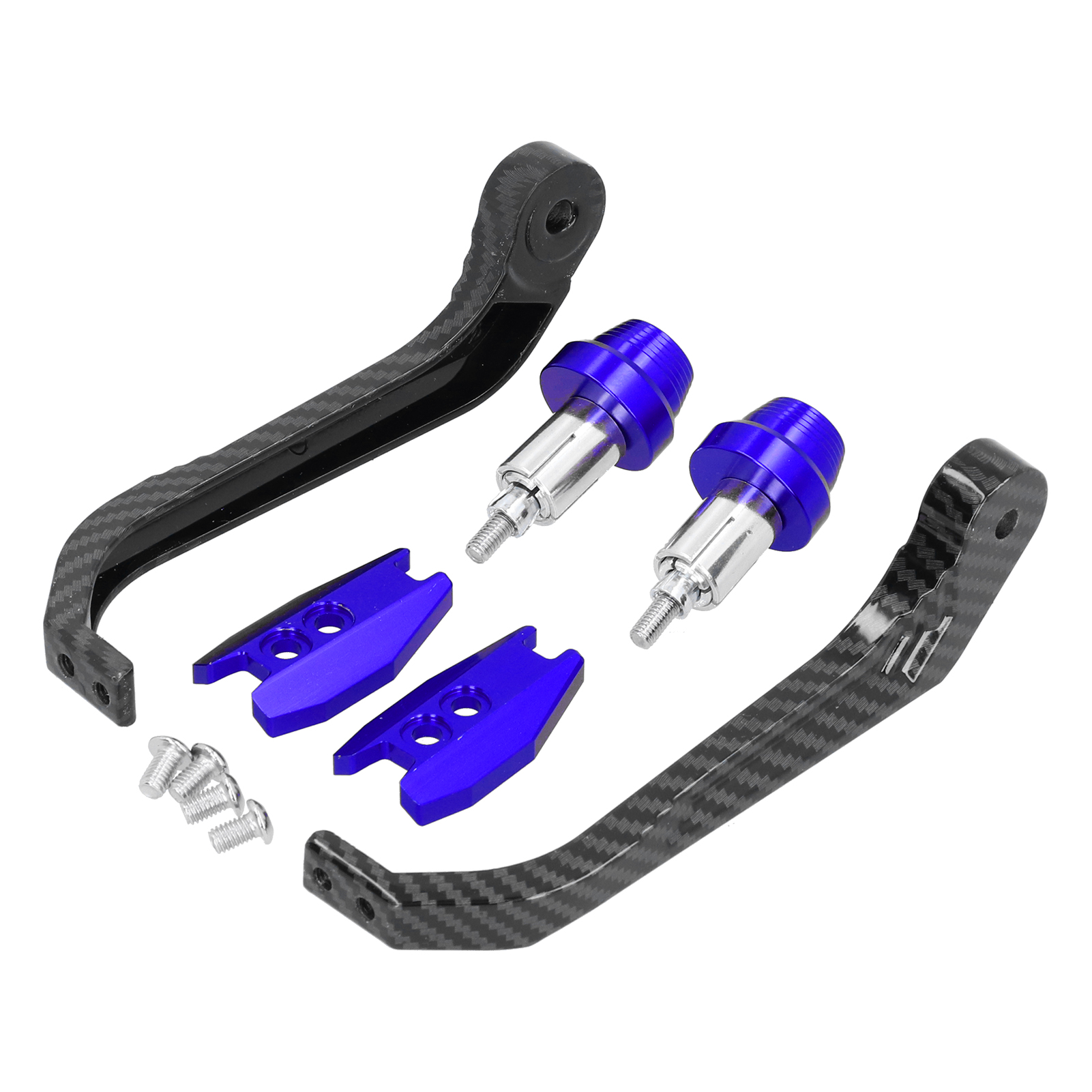 Motorrad-lenkerschutz Im Carbon-stil, Universelle Aluminiumlegierung, 22 Mm, Blau