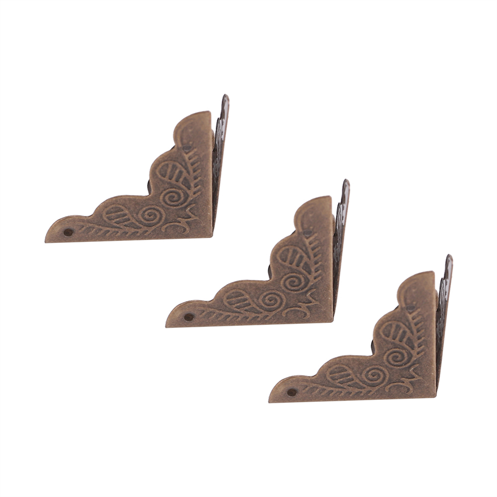 12er-set Eckenschutz Für Schmuckkästchen Aus Holz, Dekorativ, Aus Eisen, Bronzefarben
