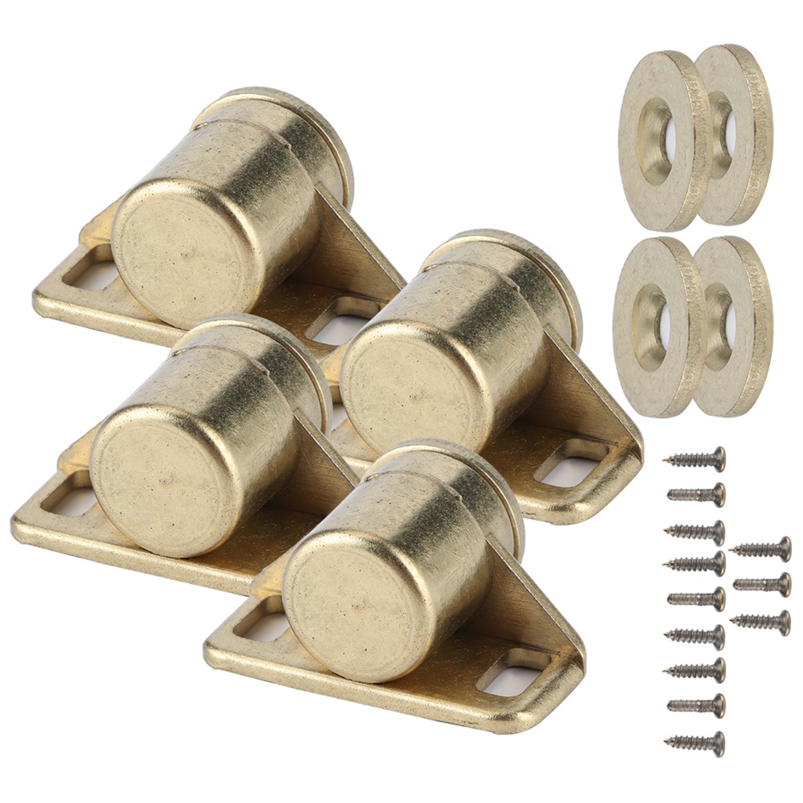 4 Stück Vintage-türverschlüsse Aus Zinklegierung Mit Magnetverschluss, Schrankzubehör, Gold