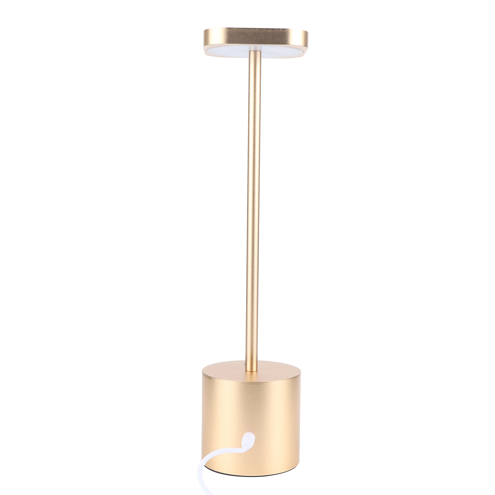 Usb-wiederaufladbare Led-tischleuchte, Tragbare Schreibtischlampe Für Nachttisch, Esszimmer, Wohnaccessoires, Gold