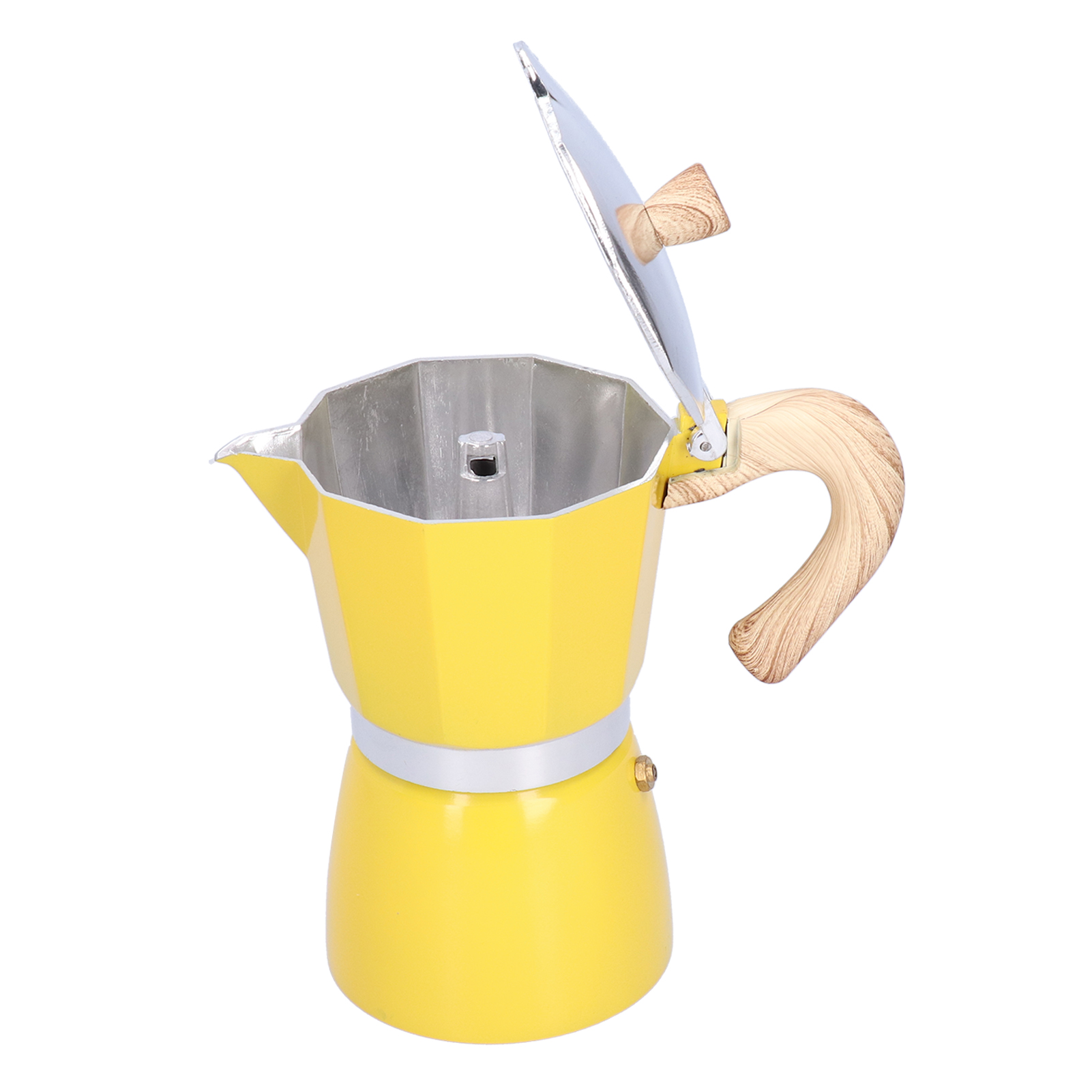 300-ml-kaffeekanne, Moka-kanne, Wasserkocher Für Gasherd, Ethanolherd, Elektrothermischer Ofen, Gelb