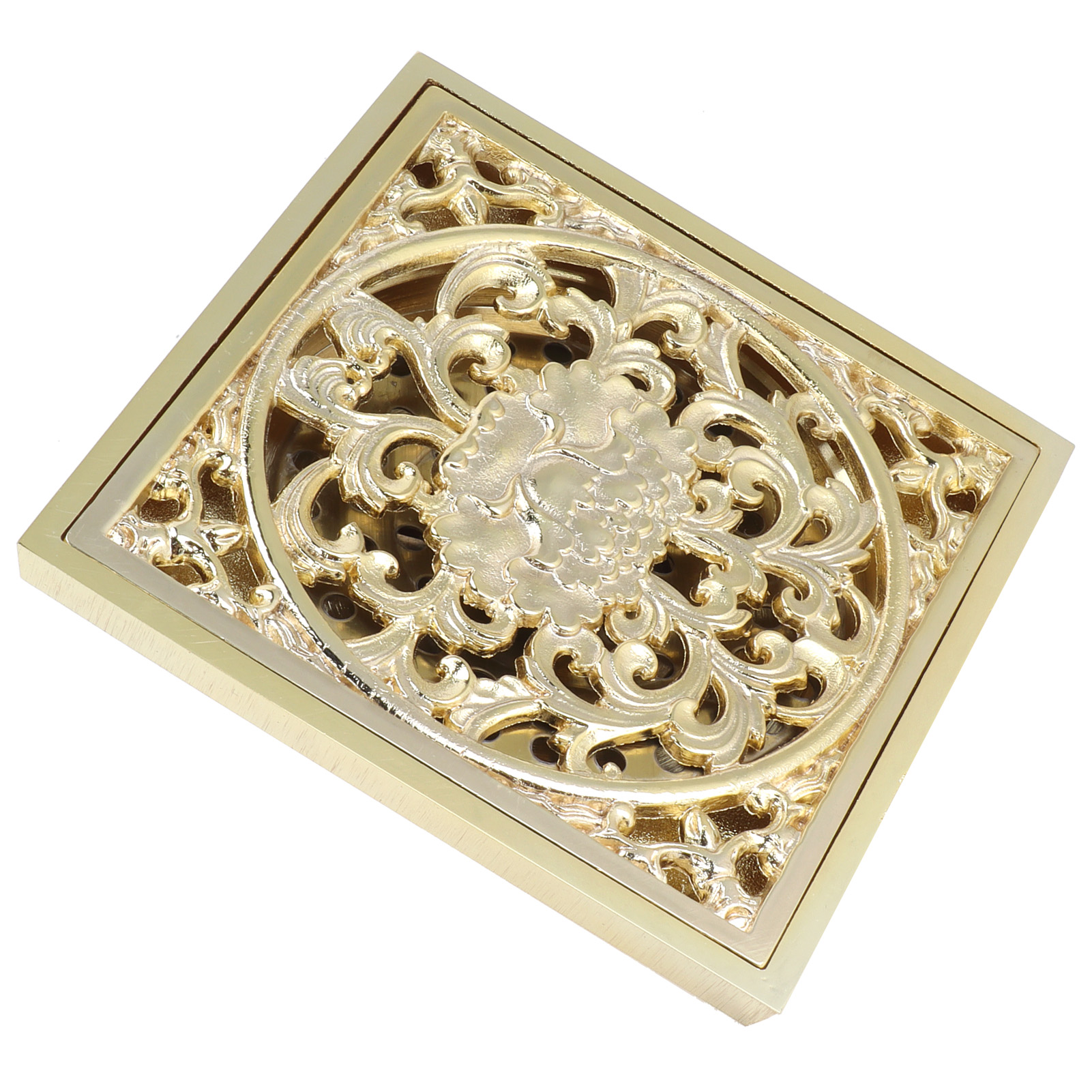 10x10cm Bodenablauf Gold Kupfer Deodorant Bodenablauf Sieb Für Küche Bad Hoteltiefwasser