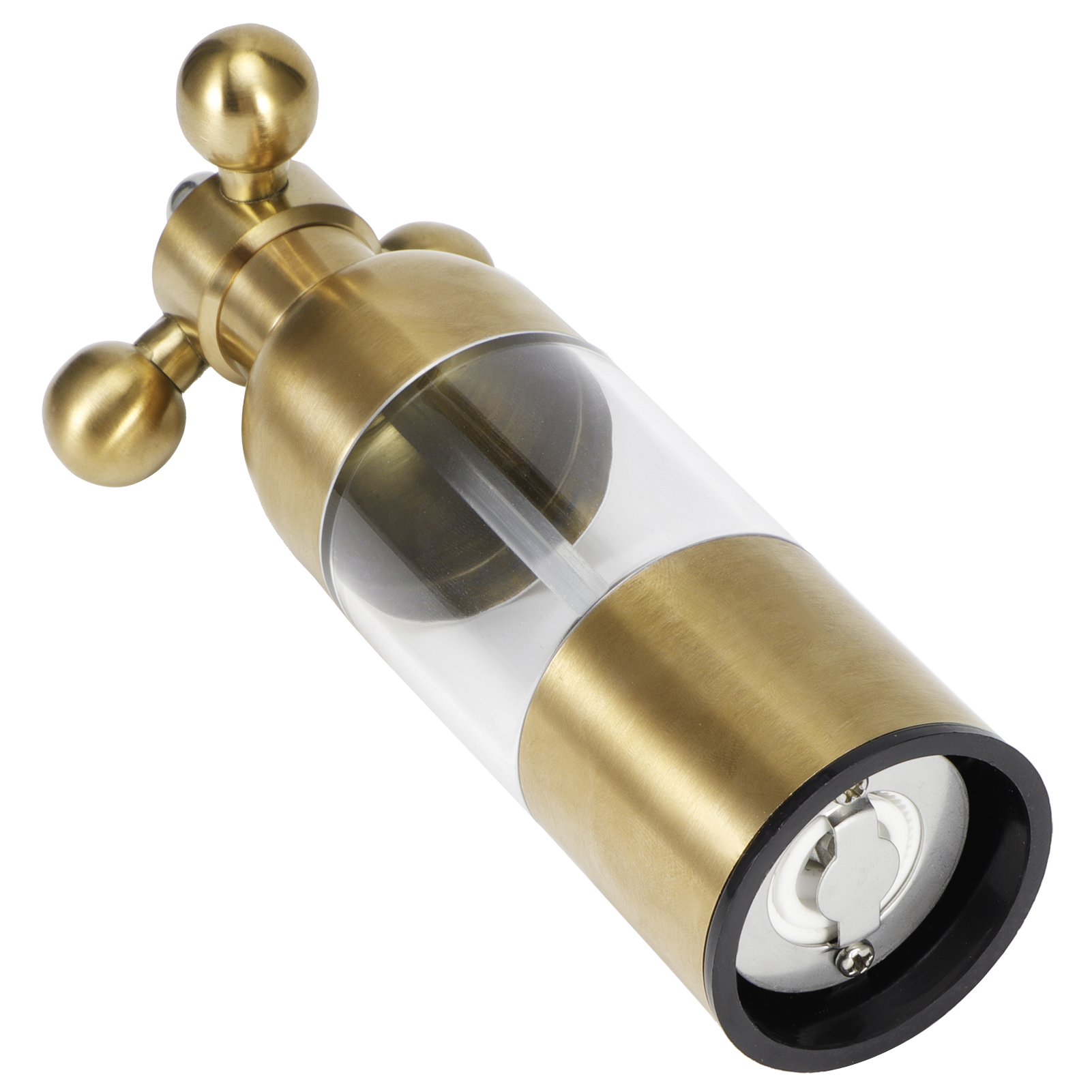 Gewürzmühle Aus Edelstahl Für Pfeffer, Salz Und Andere Gewürze – Küchenhelfer Zum Mahlen Von Gewürzen Und Zum Kochen (gold)