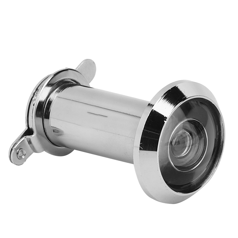 2 Stück 220 Grad Sichtwinkel Türspion Mit Diebstahlschutz Für Den Haushalt Mit Rückabdeckung Für Mehr Sicherheit Im Haus (16 Mm Silber)
