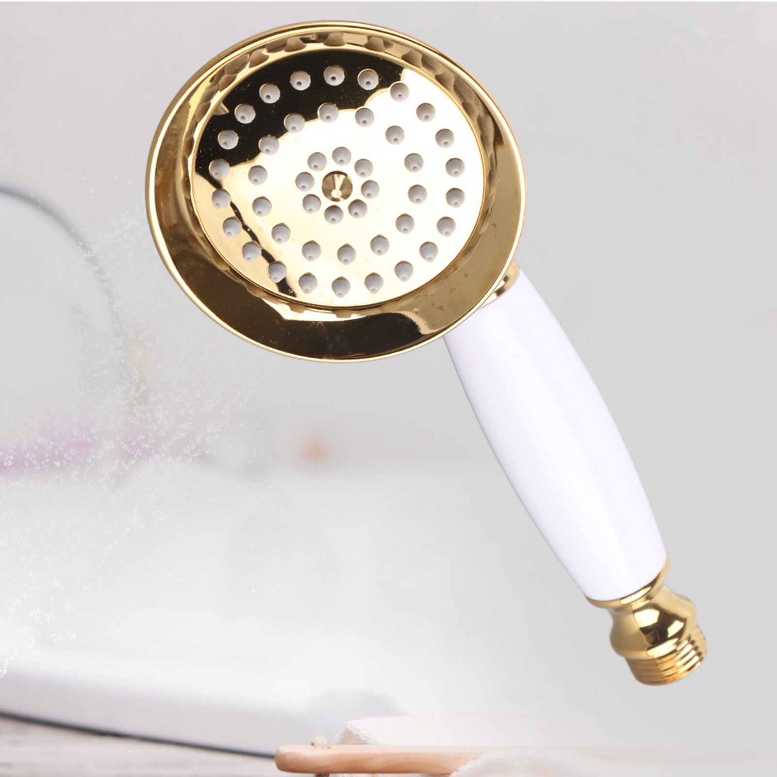 G1/2" Goldener Handbrausekopf Badezimmer-sprühkopf Handbrause Wohnaccessoires