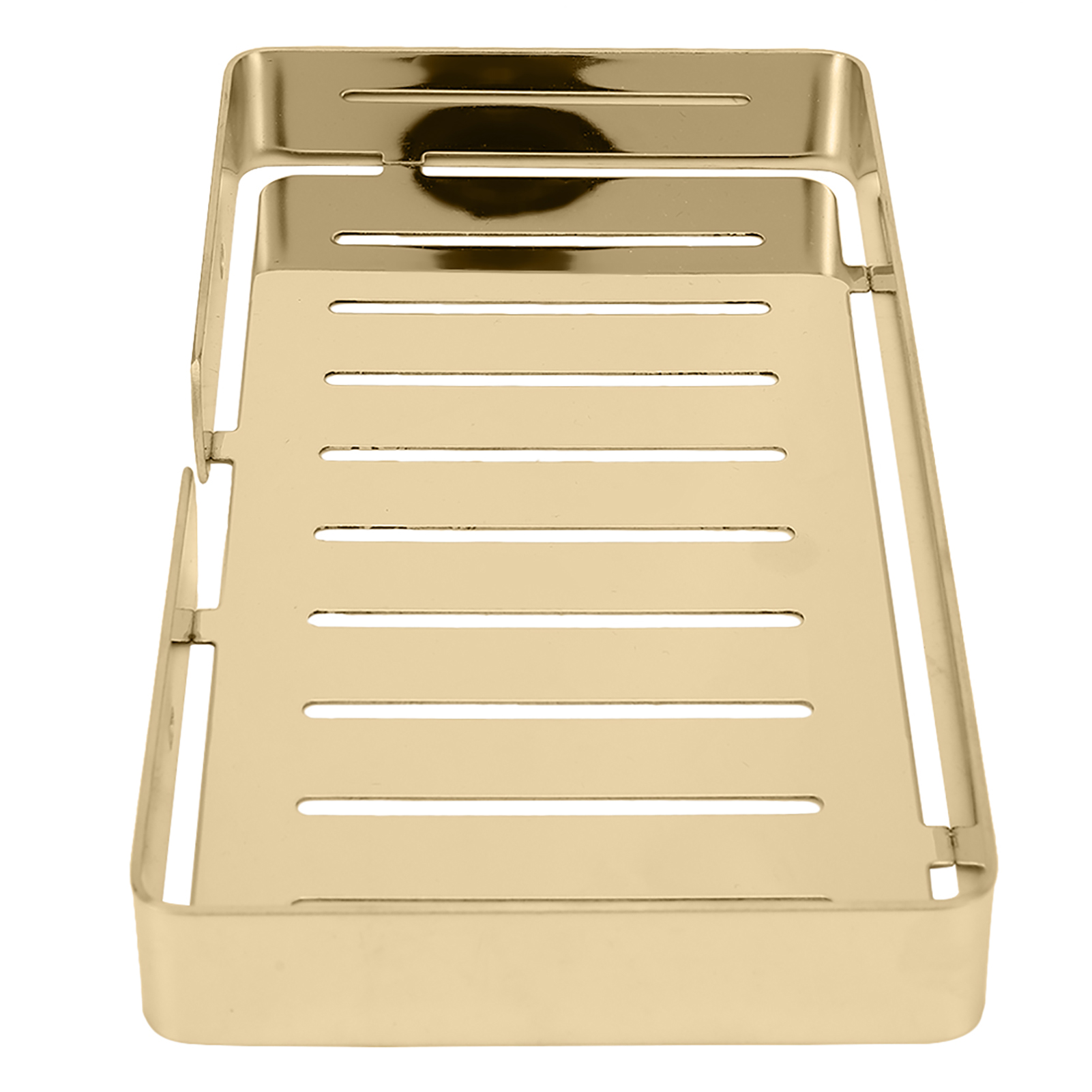 Wandmontierter Seifenhalter Aus Edelstahl Mit Abtropfgestell Für Bad Und Küche (gold)