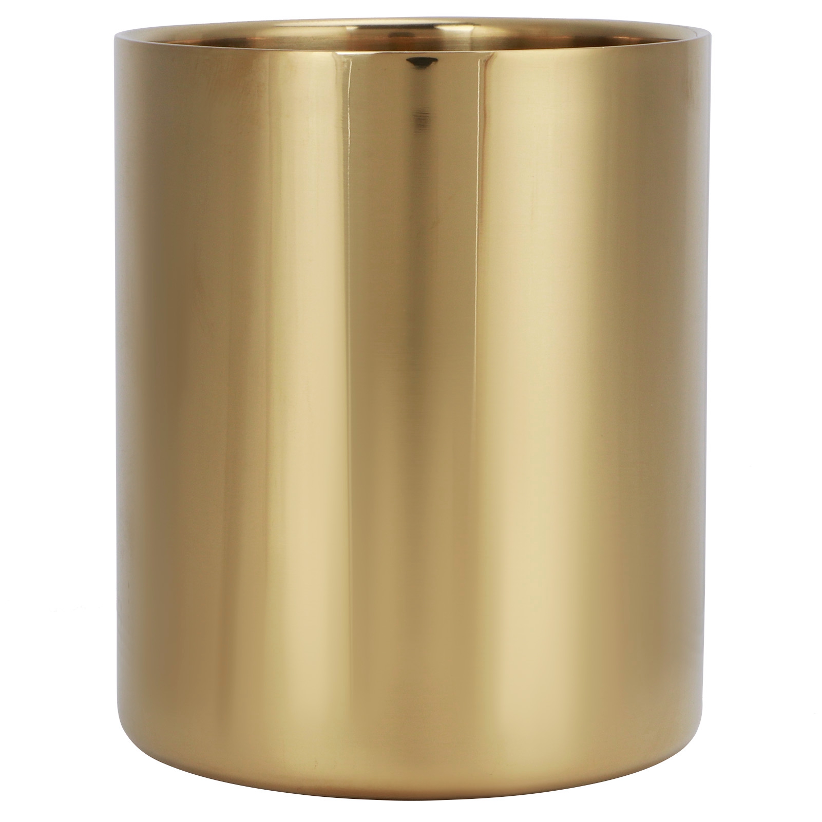 Stiftehalter Aus Edelstahl, Schreibtisch-organizer, Blumenvase, Stifte- Und Make-up-pinselbehälter, Gold