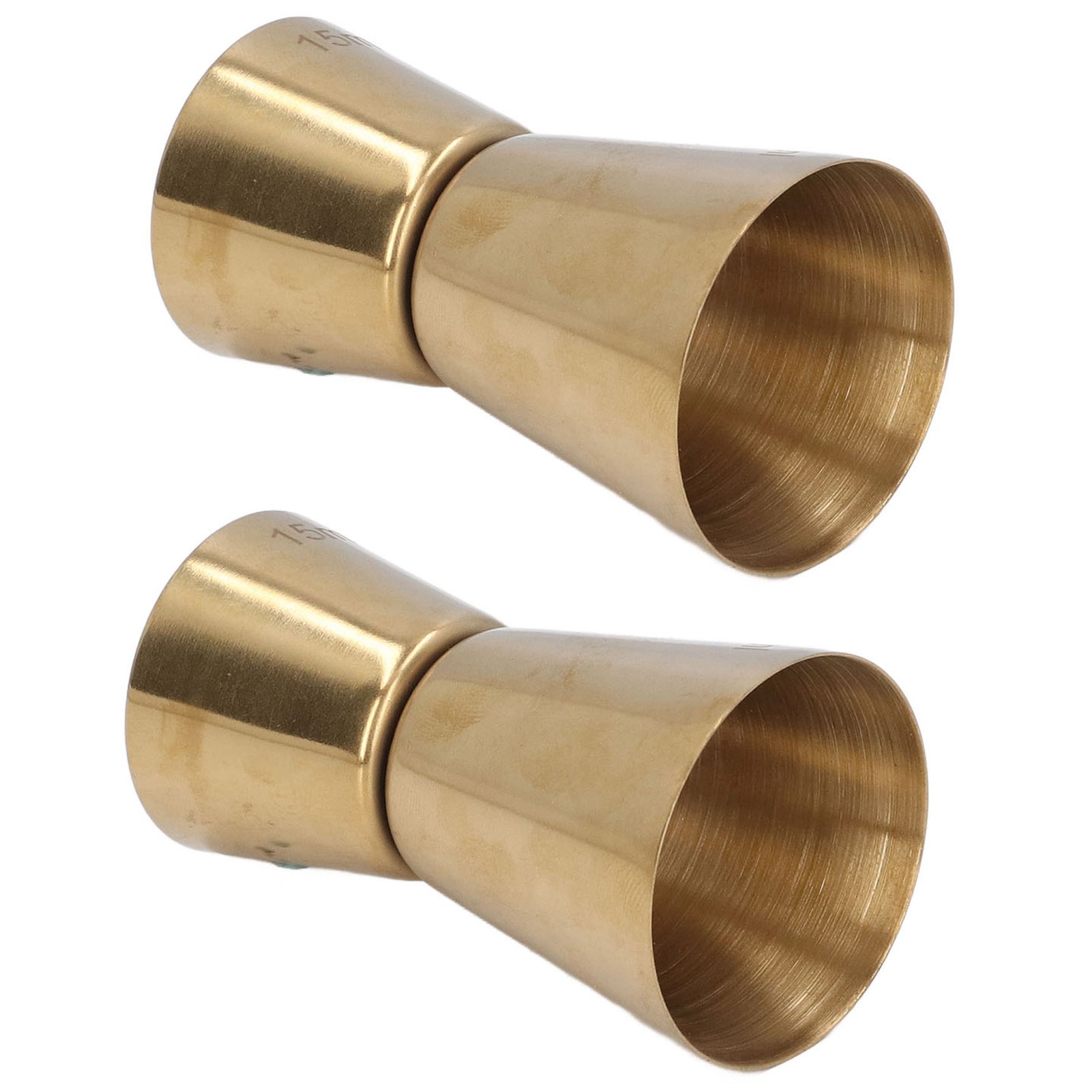 Doppelseitig Vergoldetes Schnapsglas, 15/30 Ml, Doppelseitiger Likörmessbecher, Cocktailbar-messbecher, Goldener Messbecher Für Die Arbeitsplatte, 2er-set