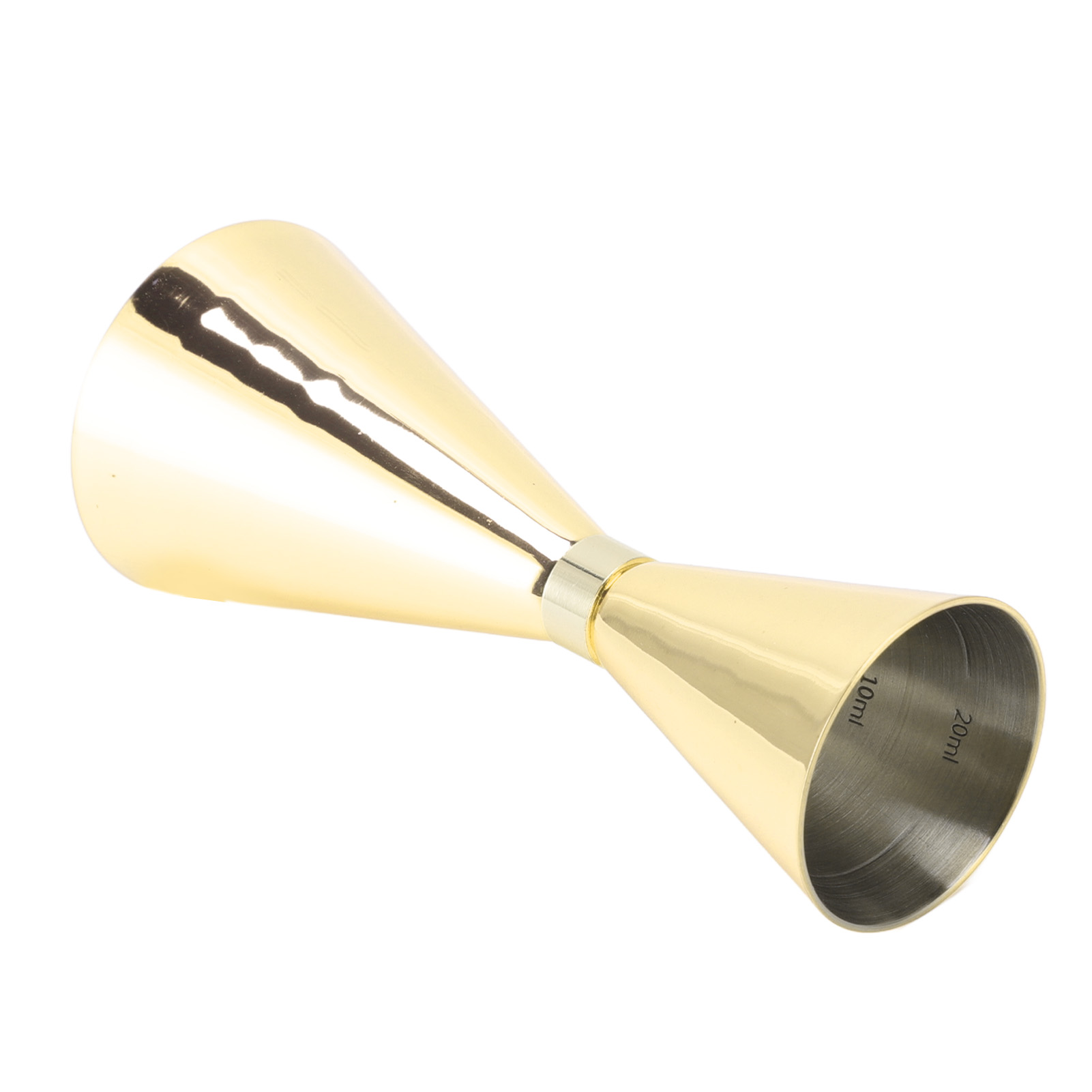 Vergoldeter Japanischer Jigger-kegel Aus Edelstahl, 30-60 Ml Jigger, Messbecher Mit Goldring, Unzenmaß Für Cocktails