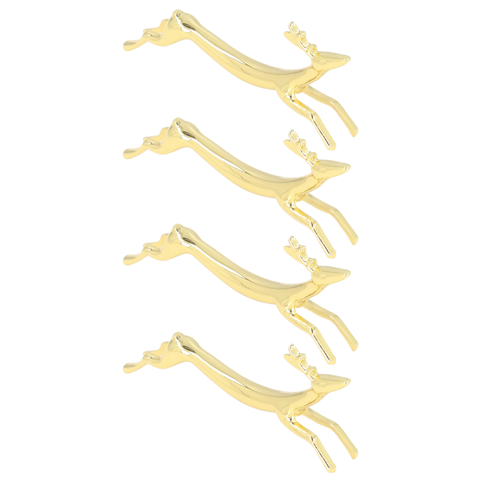 Set Aus 4 Goldfarbenen, Rehförmigen Essstäbchenhaltern, Halterung Für Besteck, Löffel, Gabeln, Messer, Aufbewahrung Für Essstäbchen.