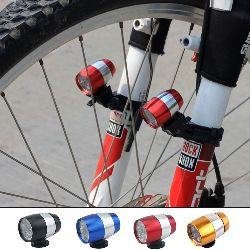 Fahrradscheinwerfer Aus Aluminium, Helles Rücklicht Im Bierflaschen-stil, 6 Leds, Sicherheitslicht Für Radfahrer, Goldfarben.