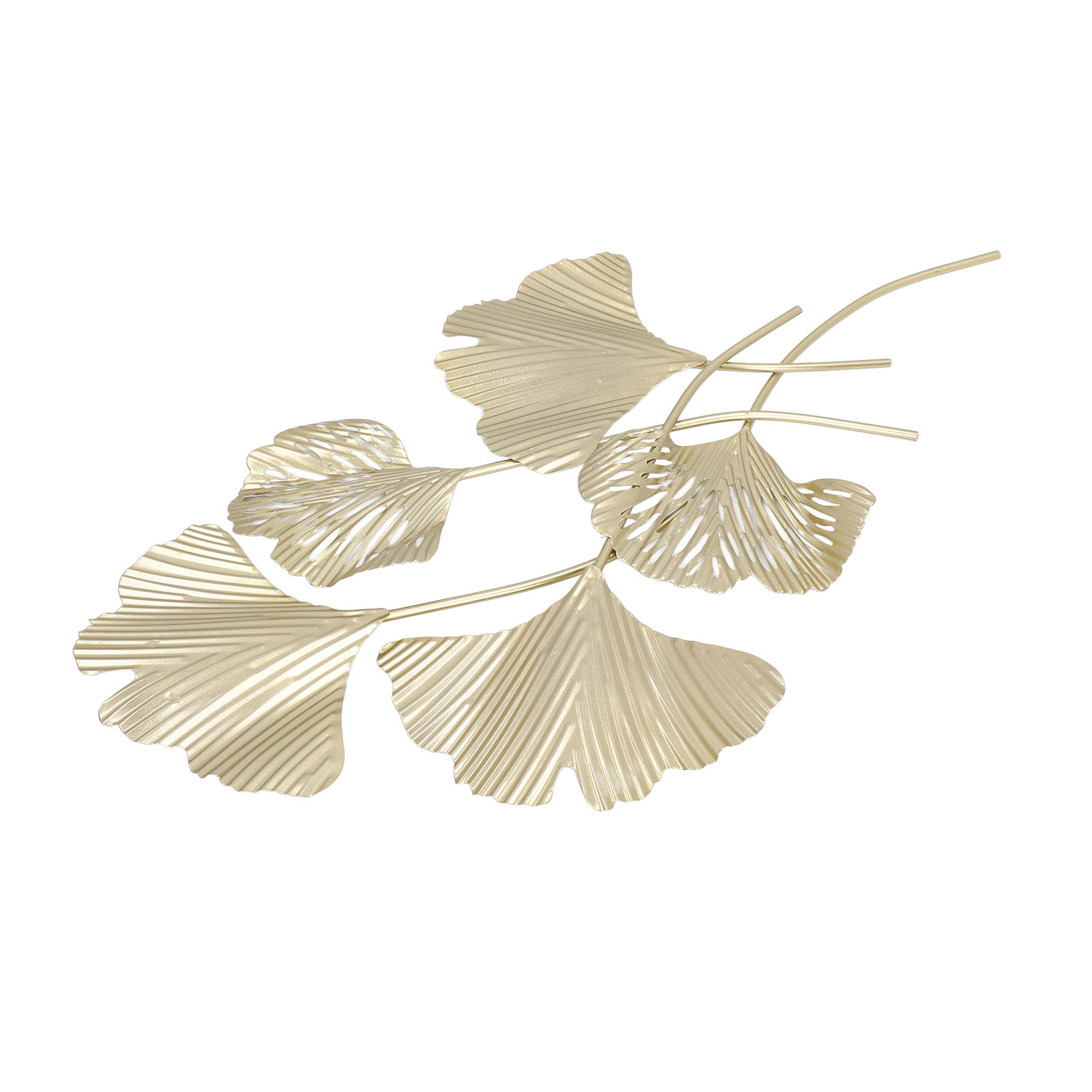Rahmenlose 3d-wanddekoration, Künstliche, Ginkgoförmige Pflanzen, Nordischer Goldstil, Hintergrund Für Heimpartys, Große Größe.