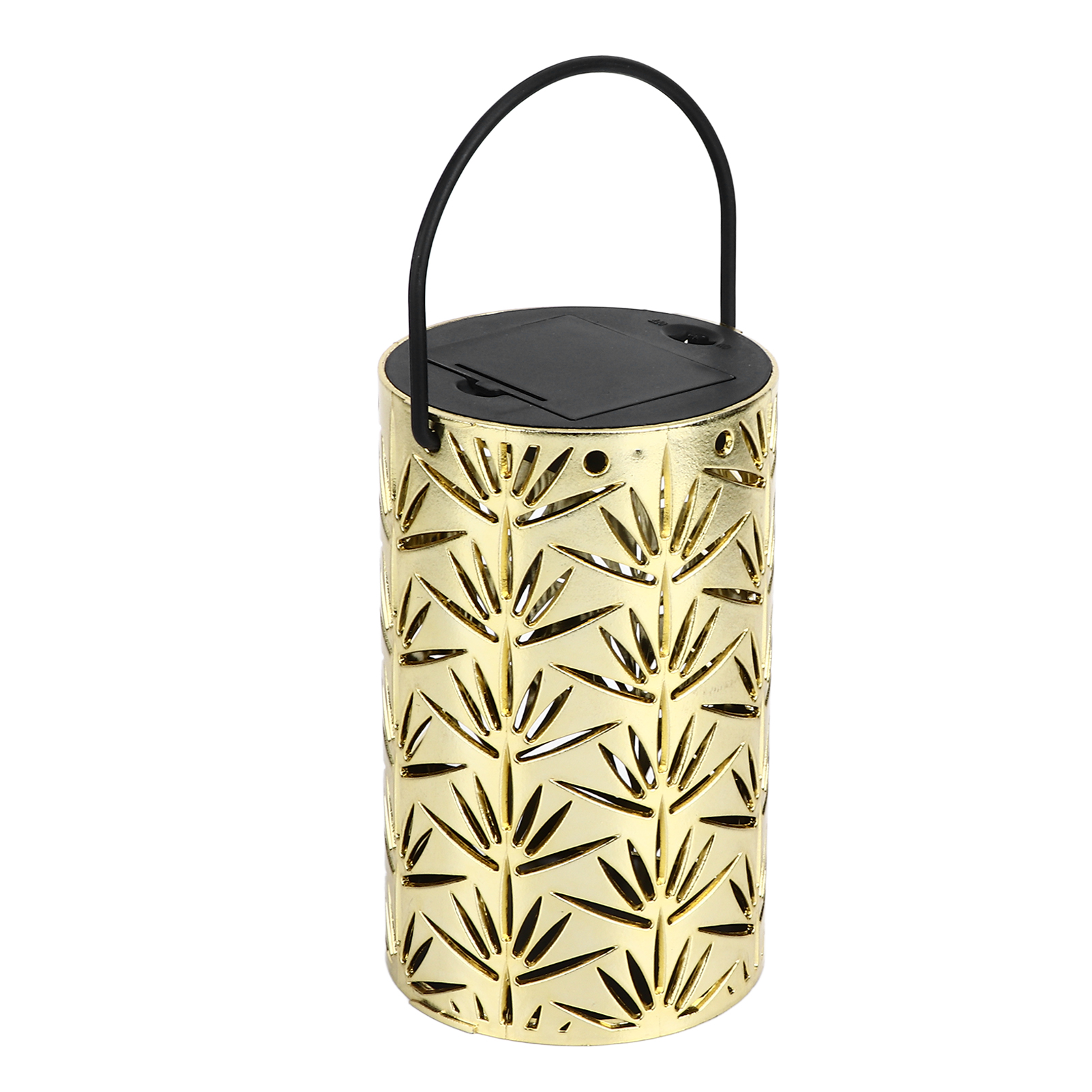 Tragbare Led-laterne Mit Blätterprojektion, Transparente Dekoration Für Partys, Garten Und Zuhause – Gold (batterie Nicht Enthalten, Modell Bz2911)