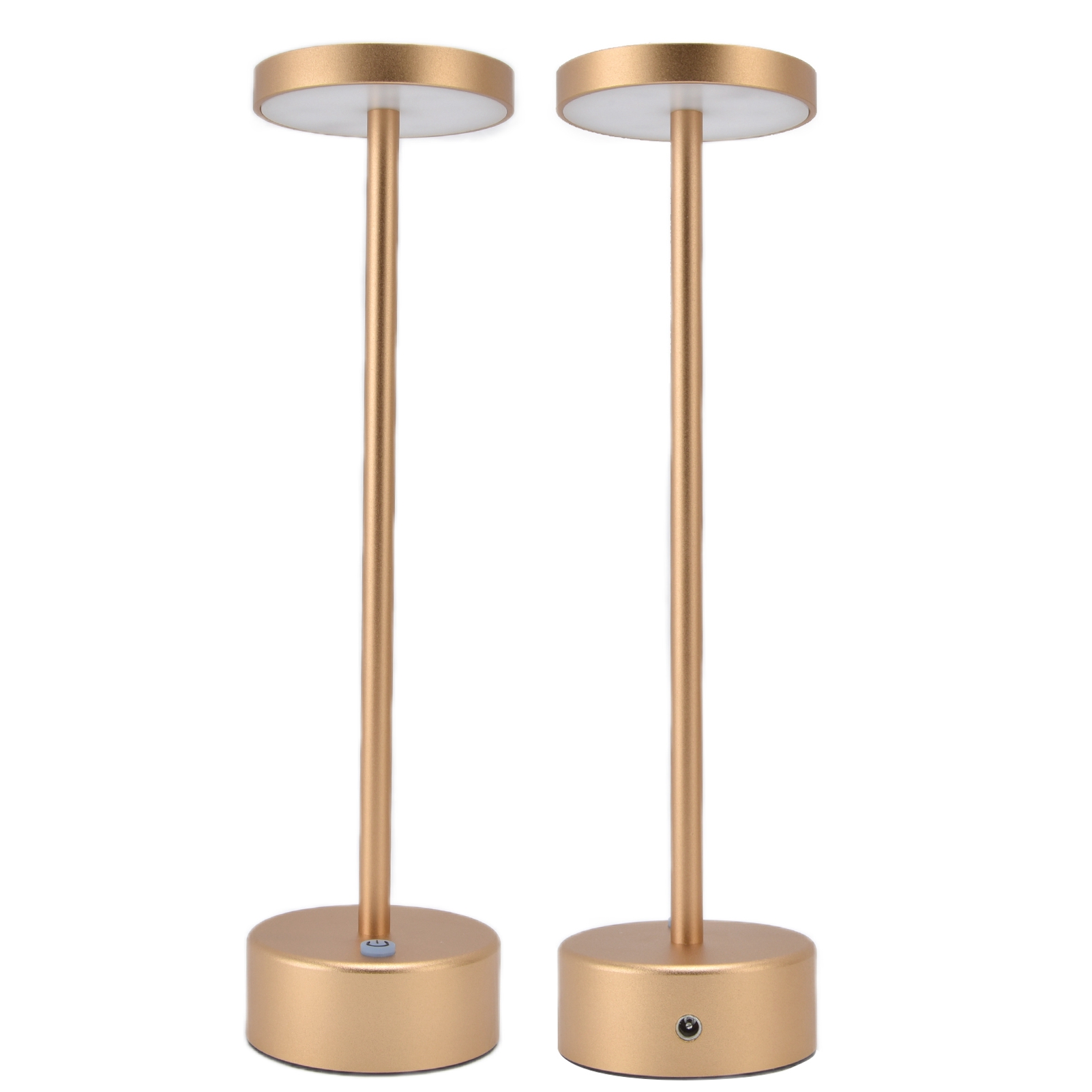 Wasserdichte Led-tischleuchte Aus Aluminium, Usb-aufladbar, 2 Helligkeitsstufen Mit Touch-steuerung, Ideal Für Bar, Wohnzimmer Und Zum Lesen (mit Integriertem Akku), Gold