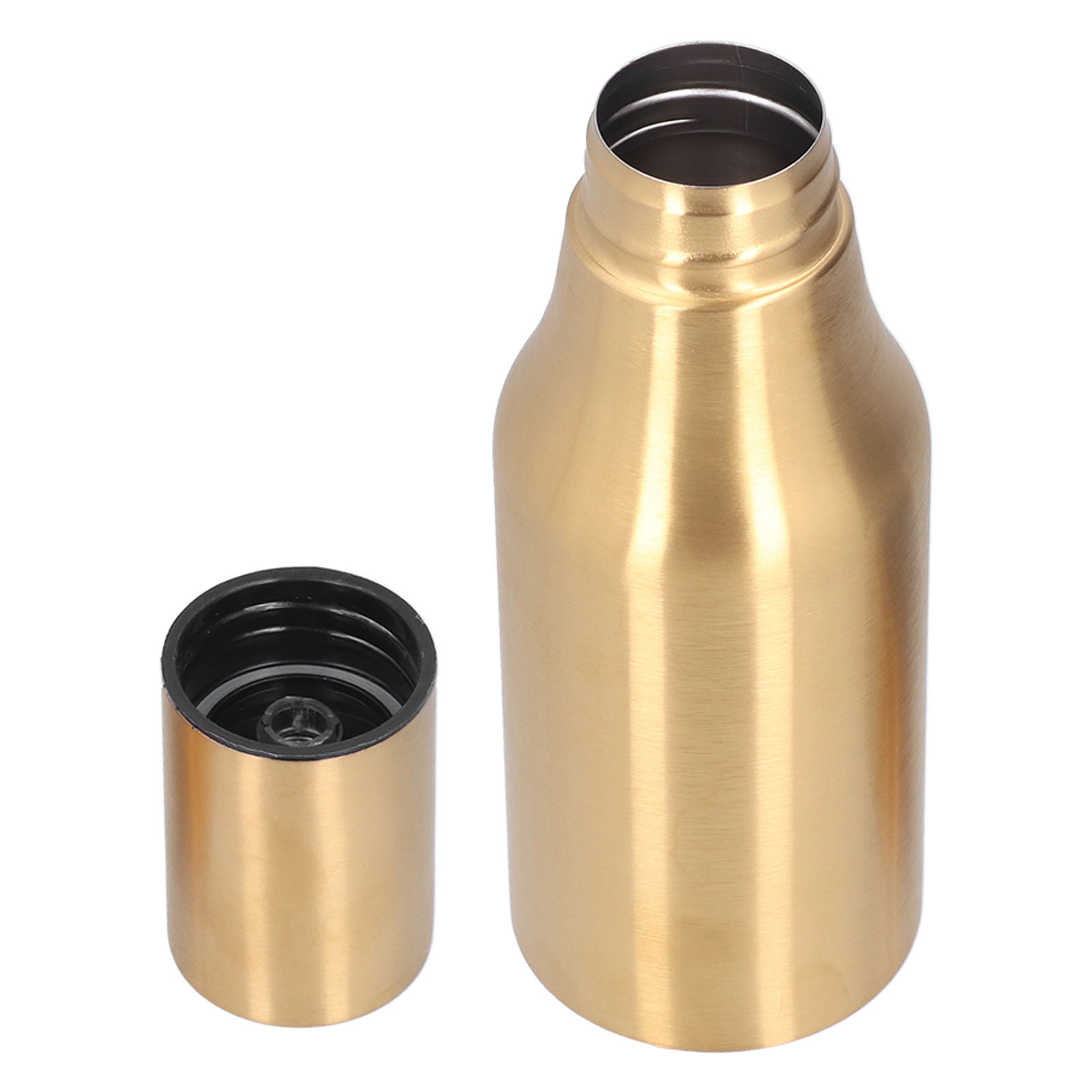 500-ml-ölflasche, Europäischer Essigsaucenspender, Goldener Edelstahl-staubverschluss.