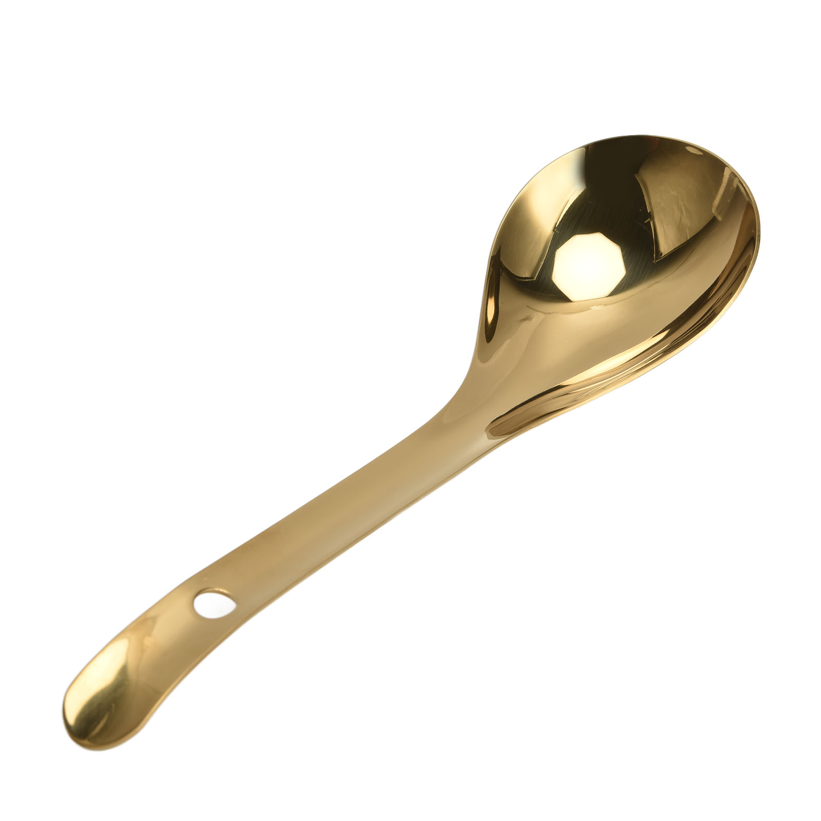 Vergoldeter Reislöffel Aus Edelstahl 304, Großer, Dicker Suppenlöffel Für Kantinen, Zum Servieren Von Suppe Und Reis, Für Den Hausgebrauch.