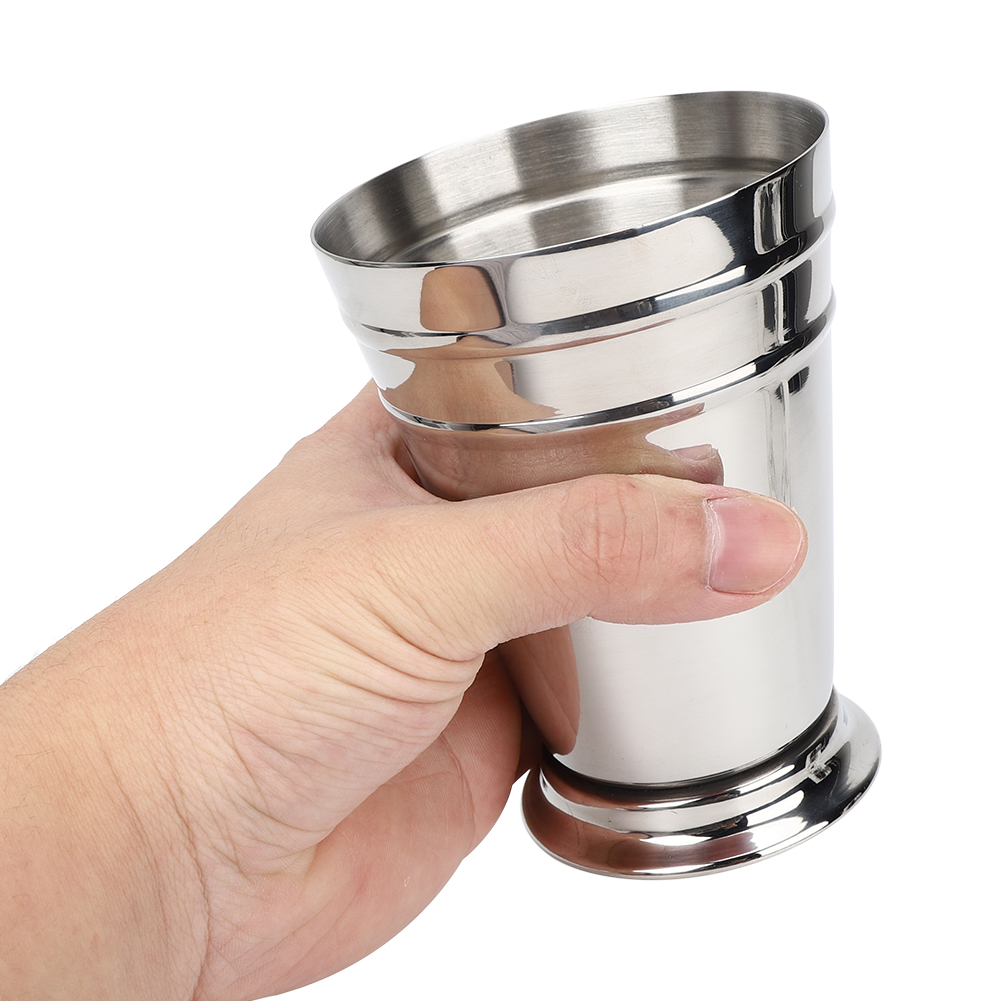 Eisgekühlter Cocktailbecher Aus Edelstahl 304, Trinkbecher Für Wein, Bruchsicher, Für Bar, Partys, Barkeeper-werkzeug (silber, 400 Ml)