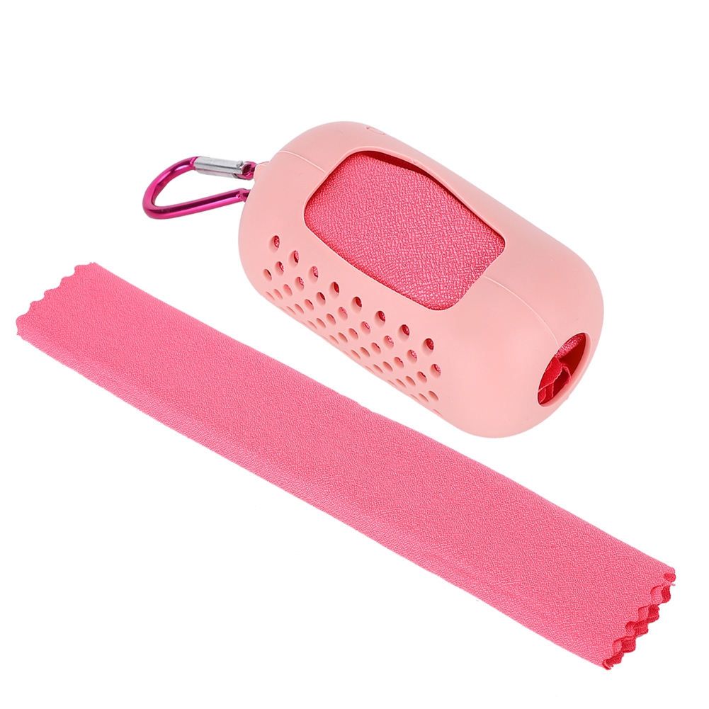 Tragbares, Schnelltrocknendes Mikrofaser-reisehandtuch Mit Kühlfunktion Für Sport Und Dusche, Ideal Für Outdoor-camping (pink)